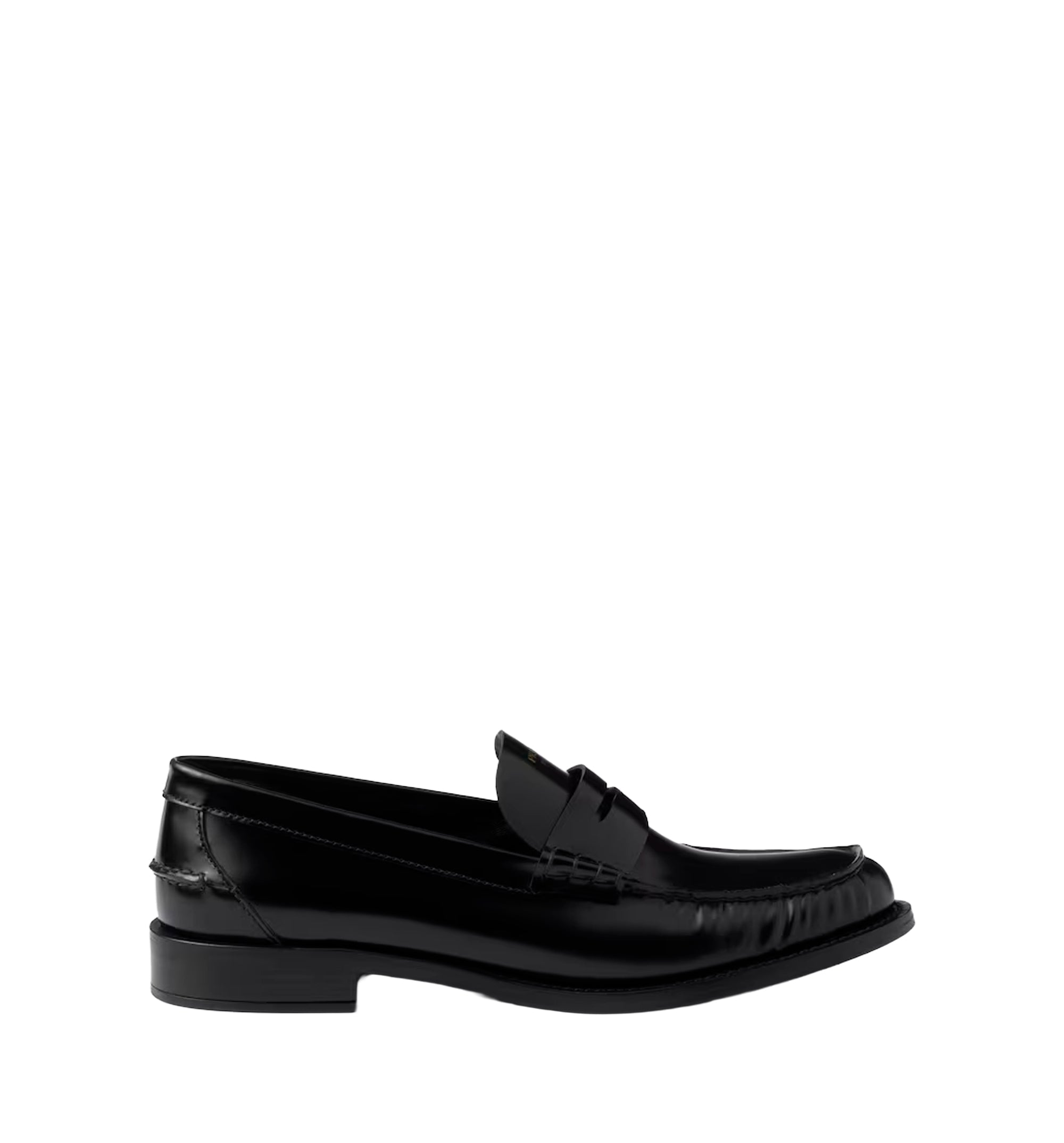 Brushed leather loafers