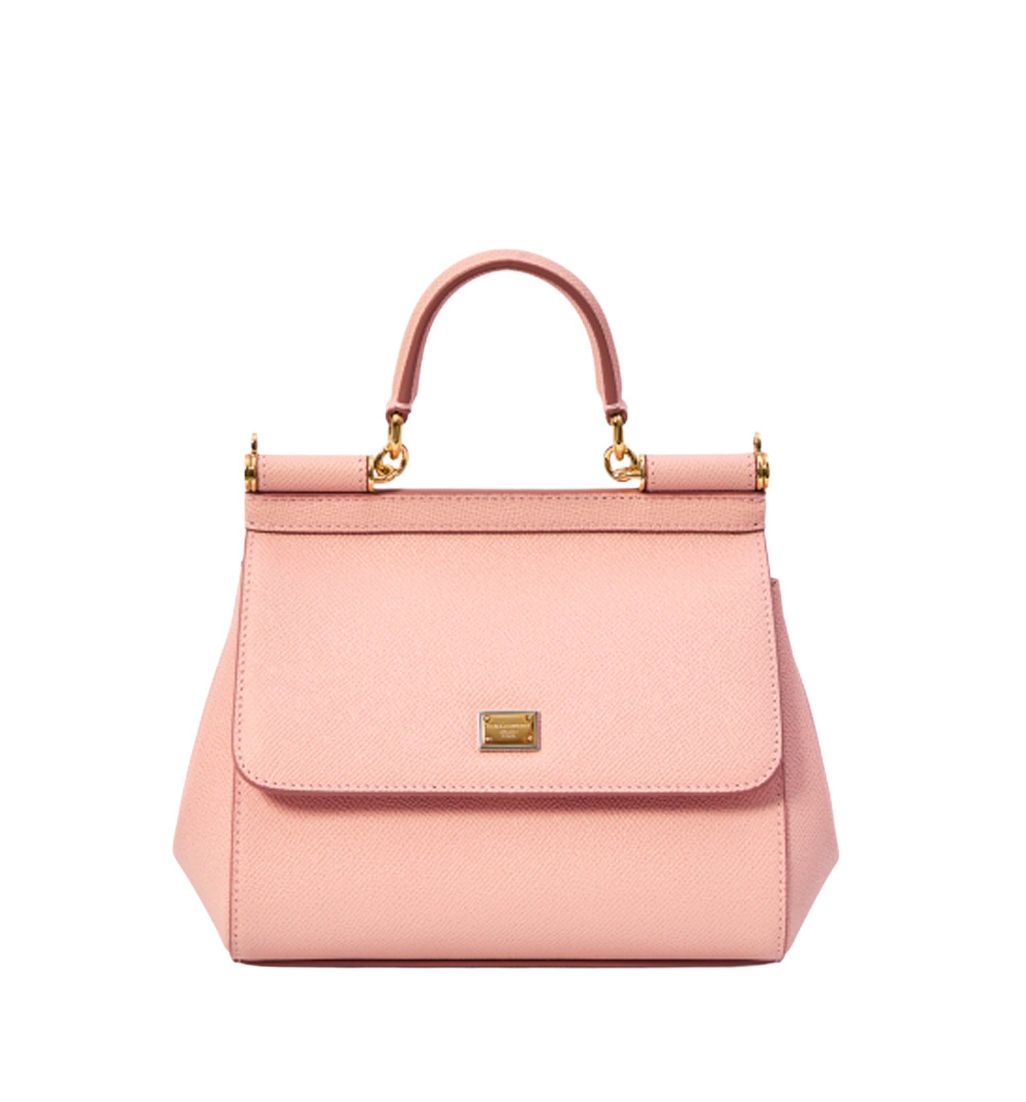 Medium Sicily Top-Handle Bag in Pink