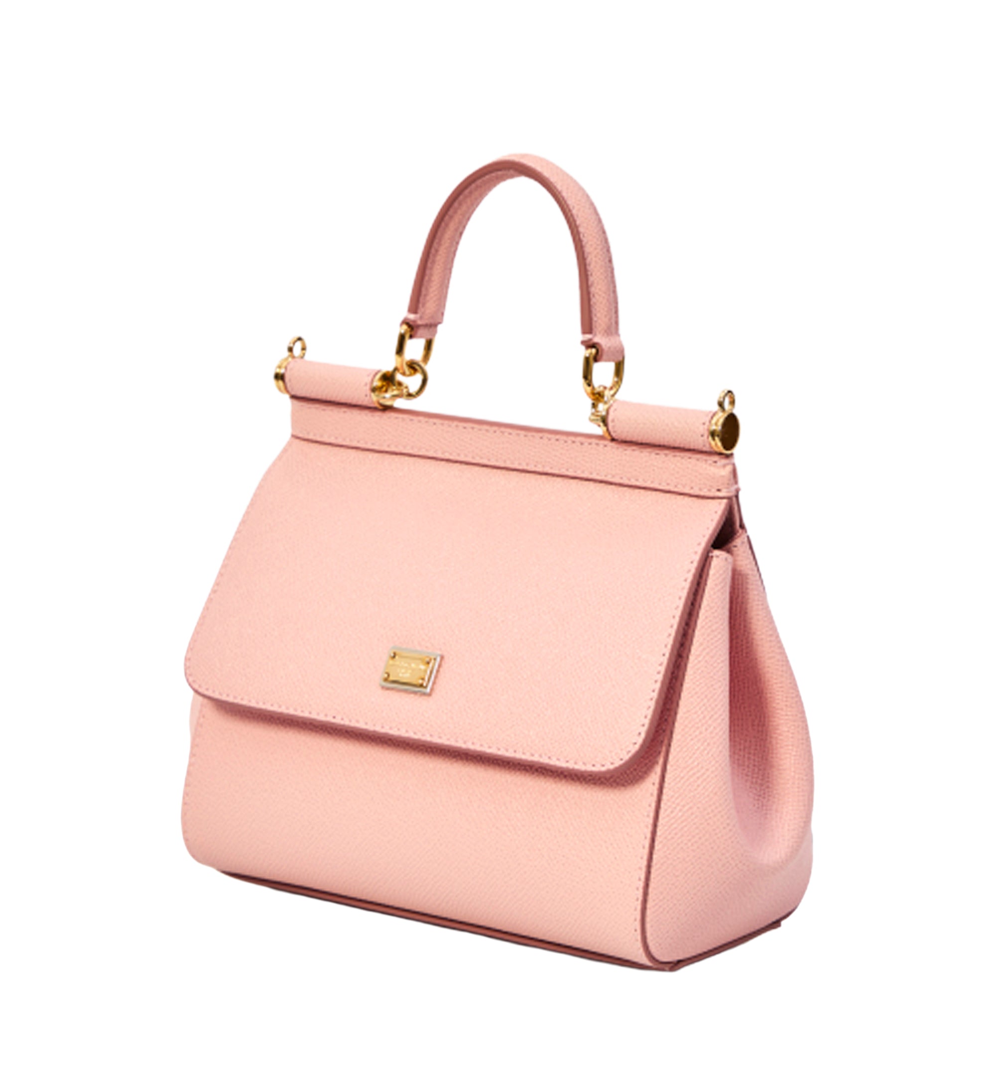 Medium Sicily Top-Handle Bag in Pink