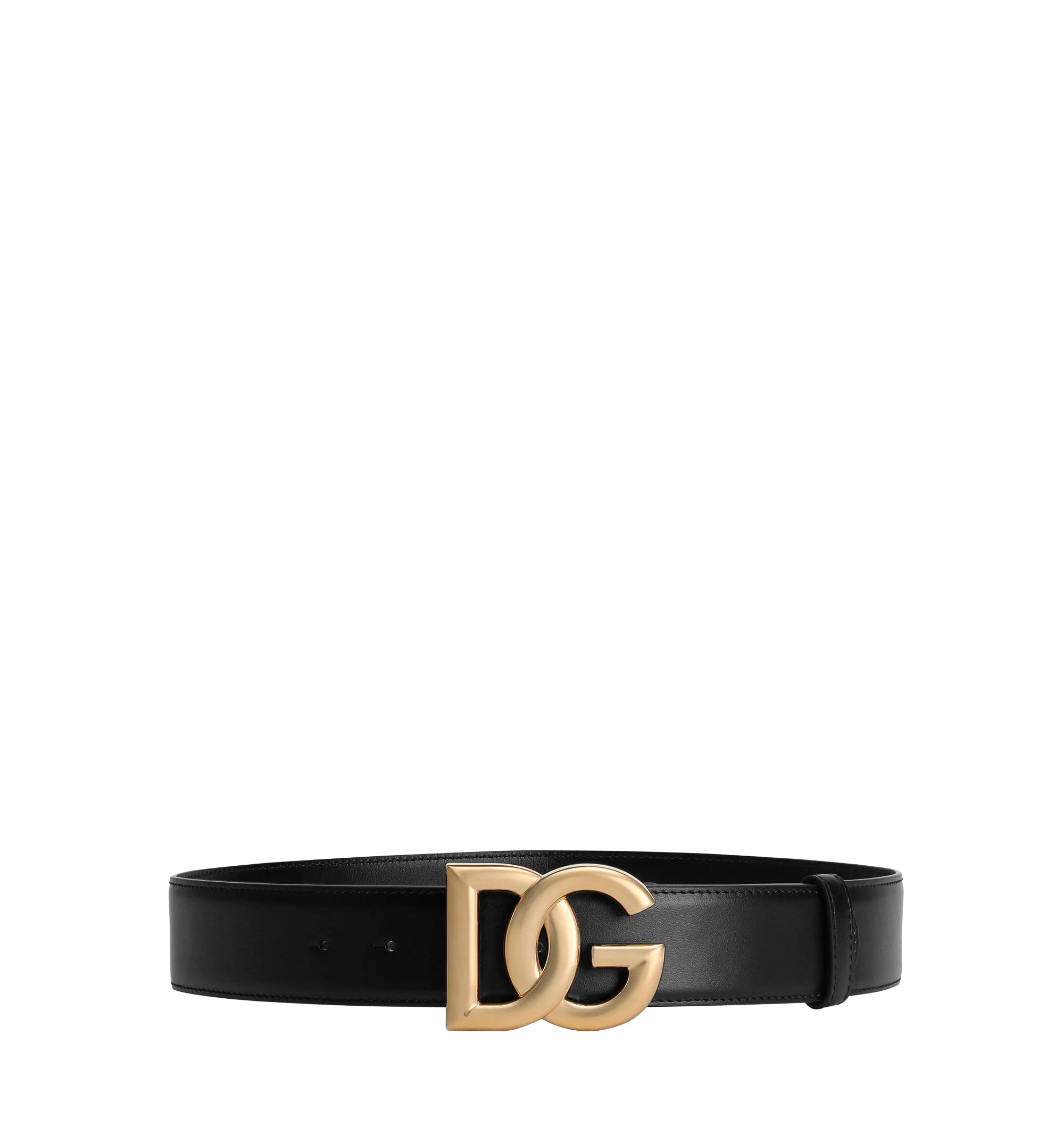 Calfskin belt with DG logo