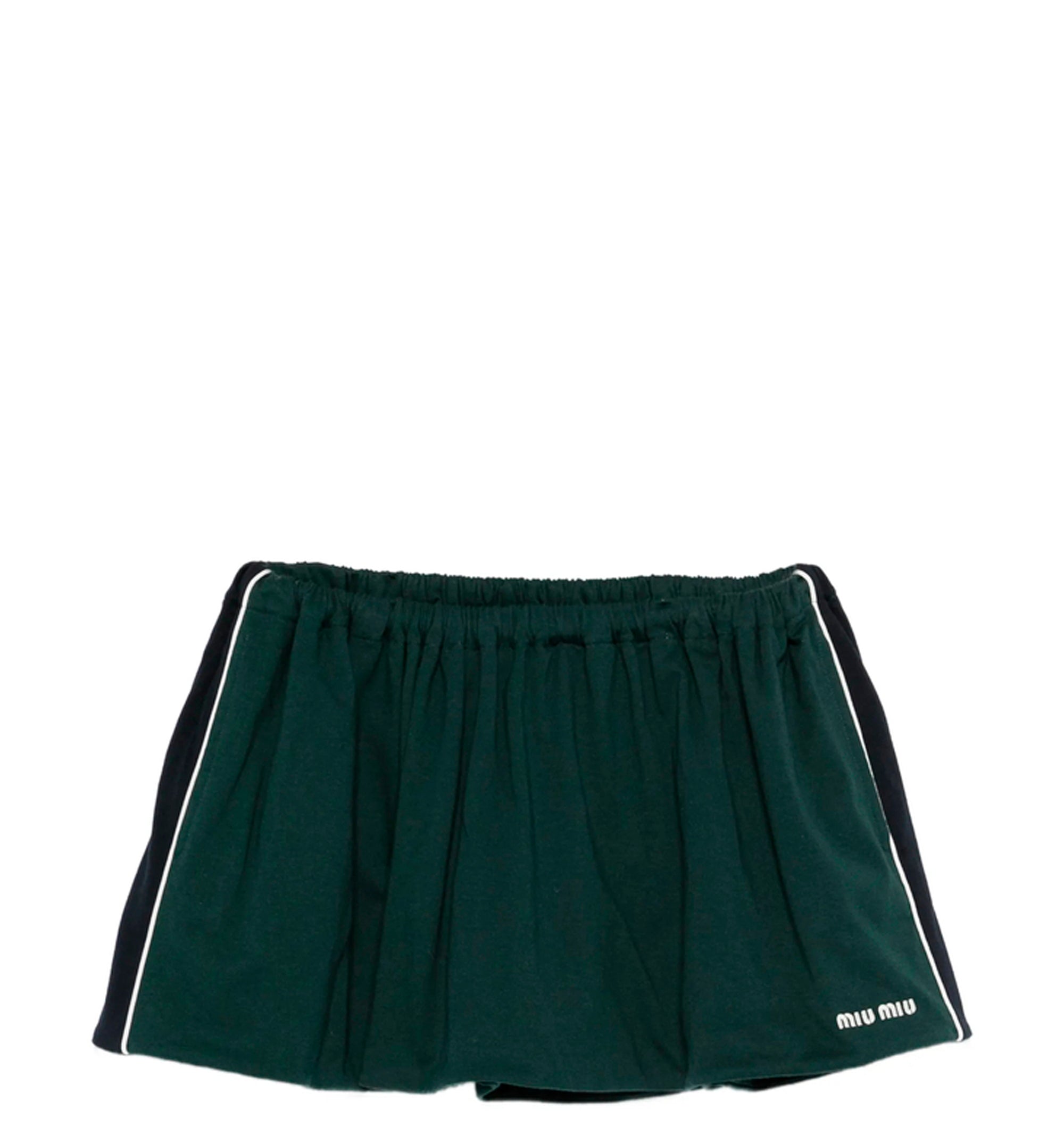 Cotton jersey miniskirt