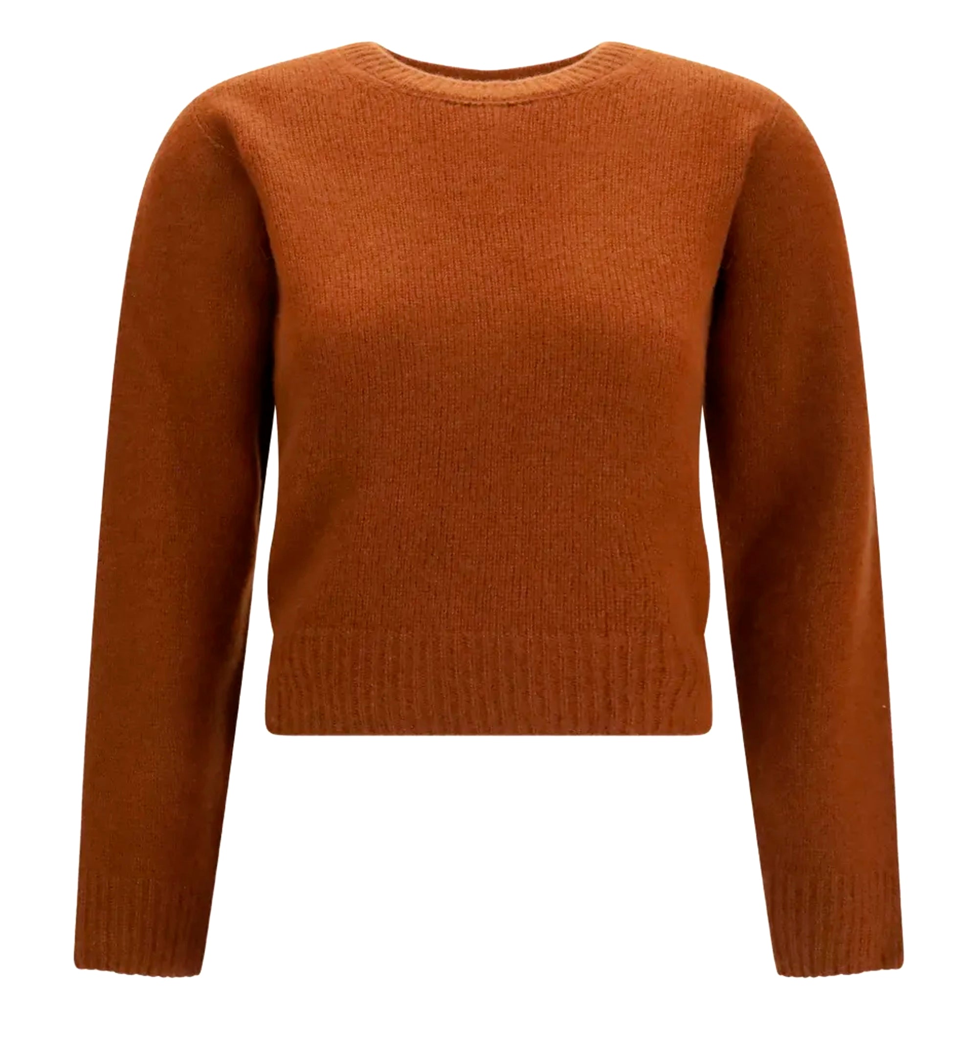 Crew-neck knitted sweater