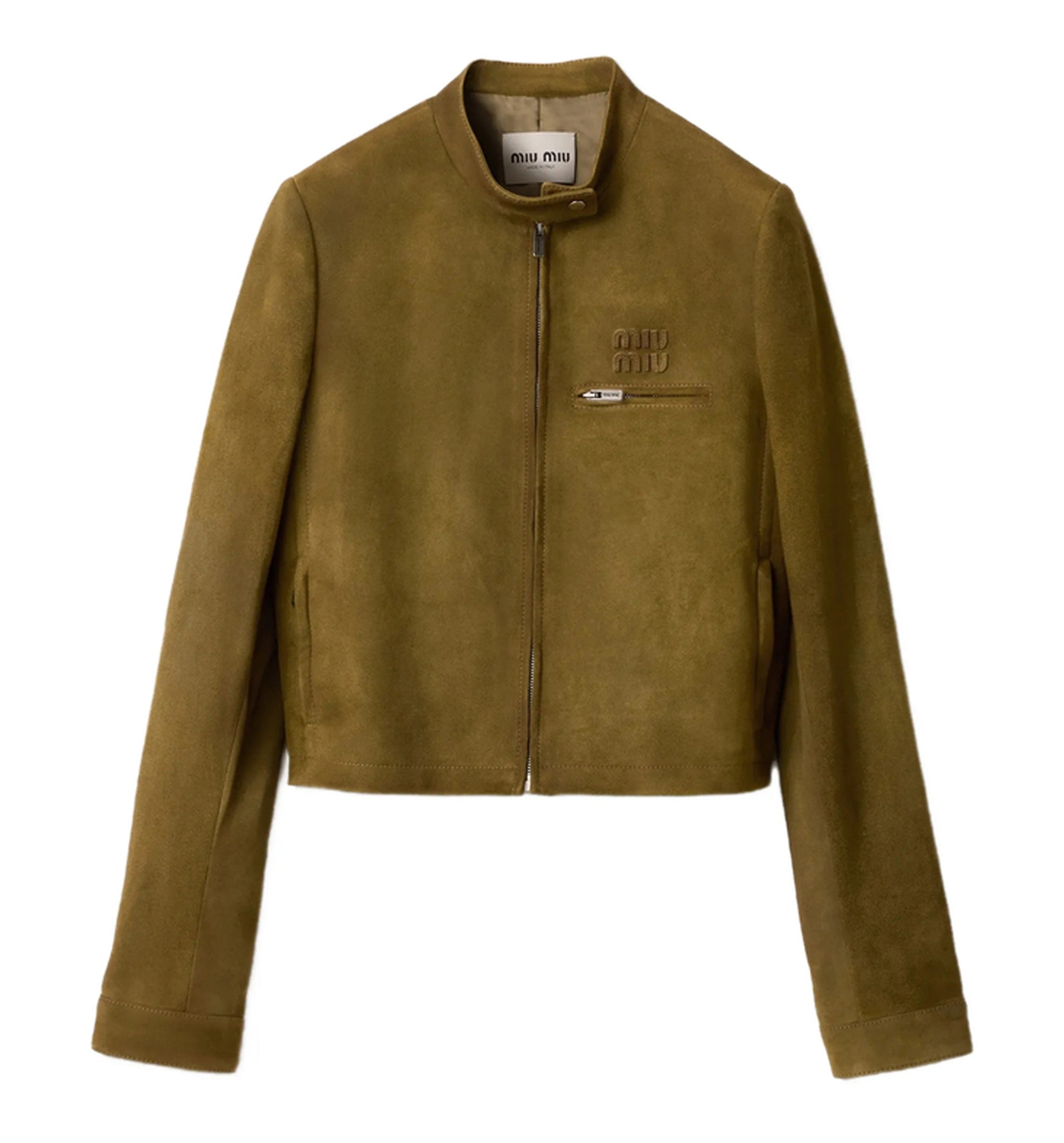 Waxed suede jacket