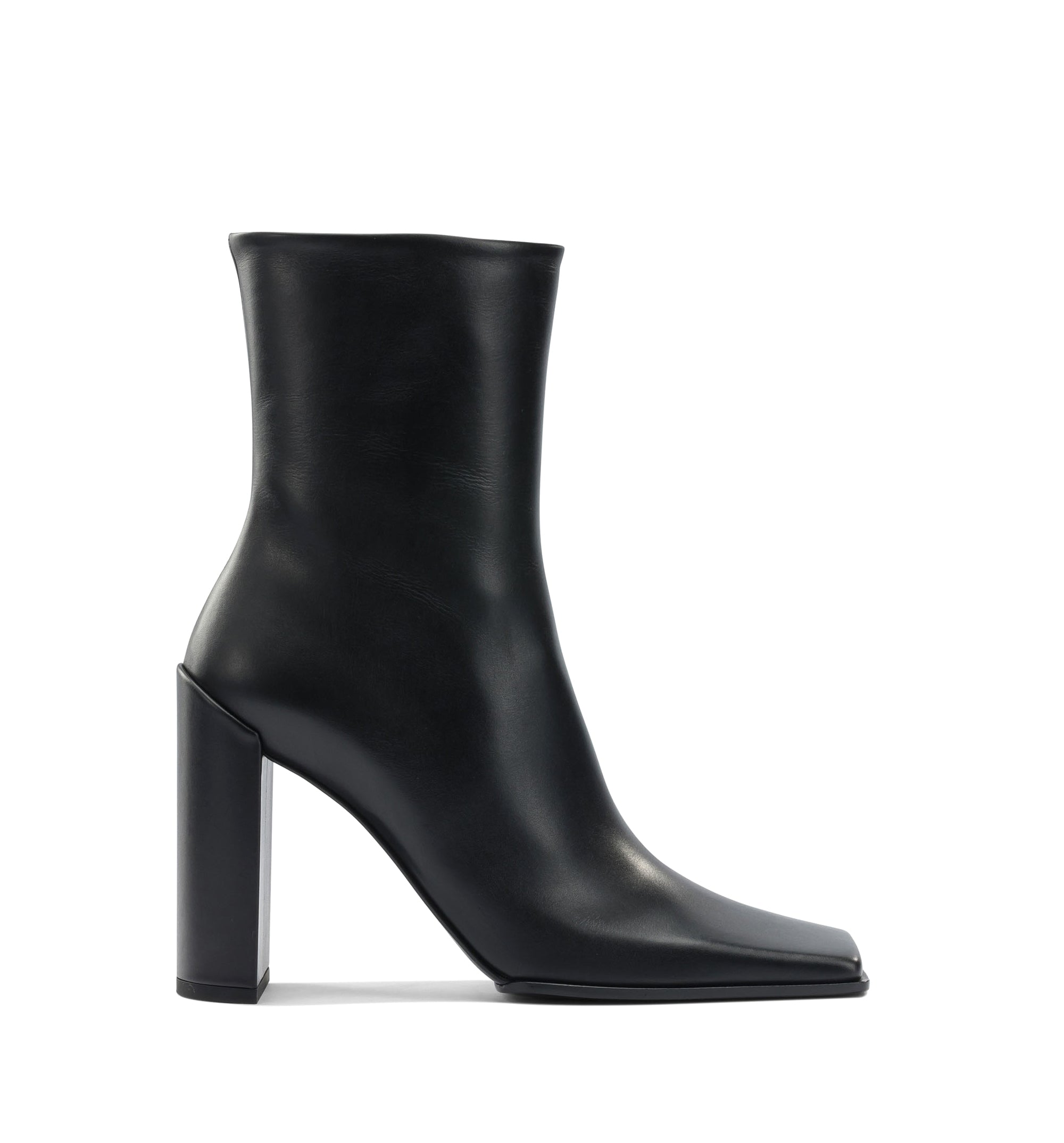Square Ankle Boots in Calfskin