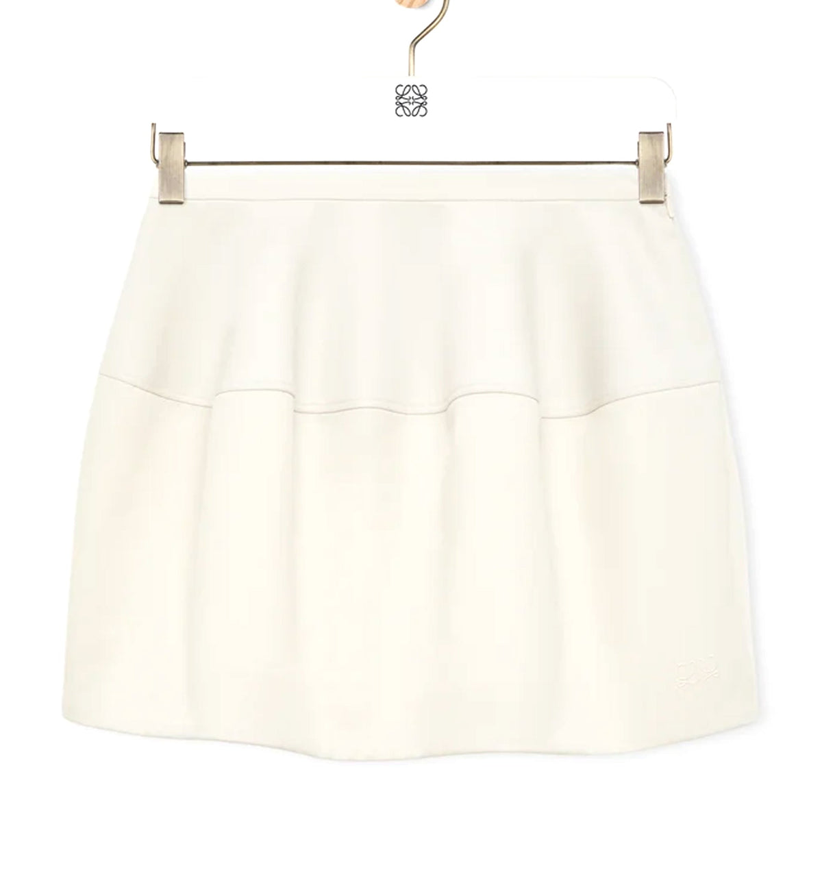 Balloon skirt in cotton and silk