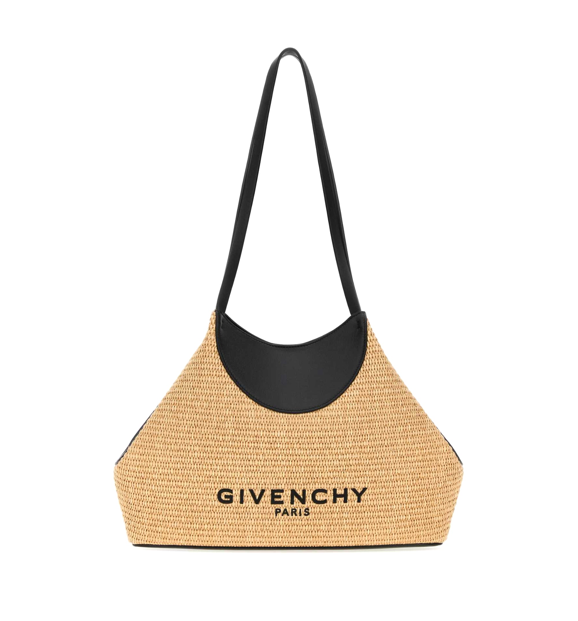 Small Facet Tote Bag In Raffia