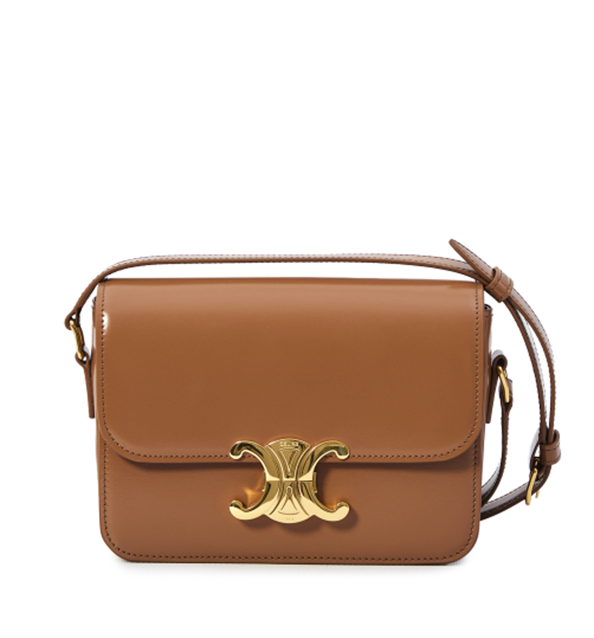 Teen Triomphe Bag in Shiny Calfskin -