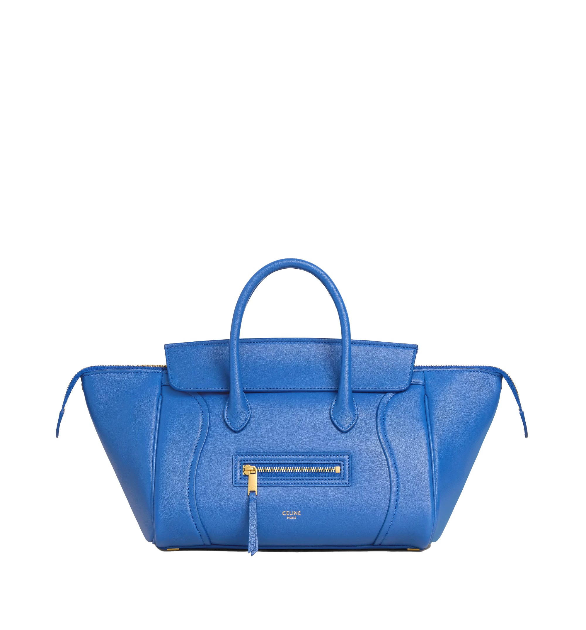 Small New Luggage in Supple Shiny Lambskin