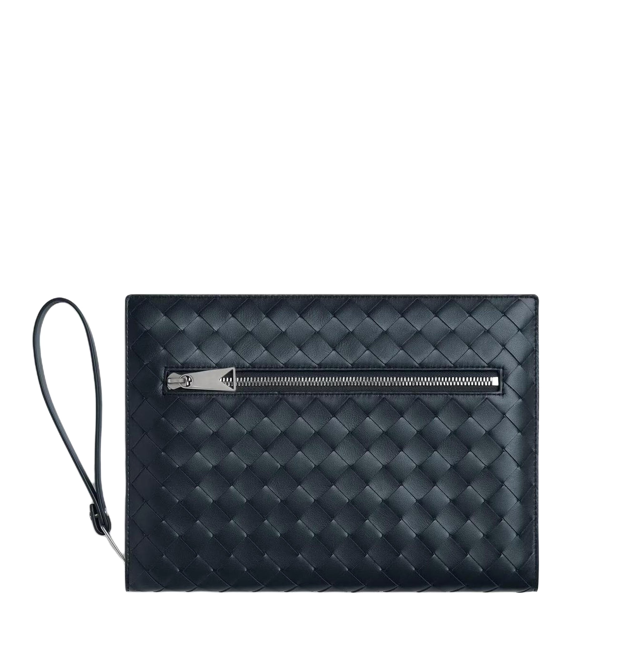 Small Intrecciato Document Case With Wristlet