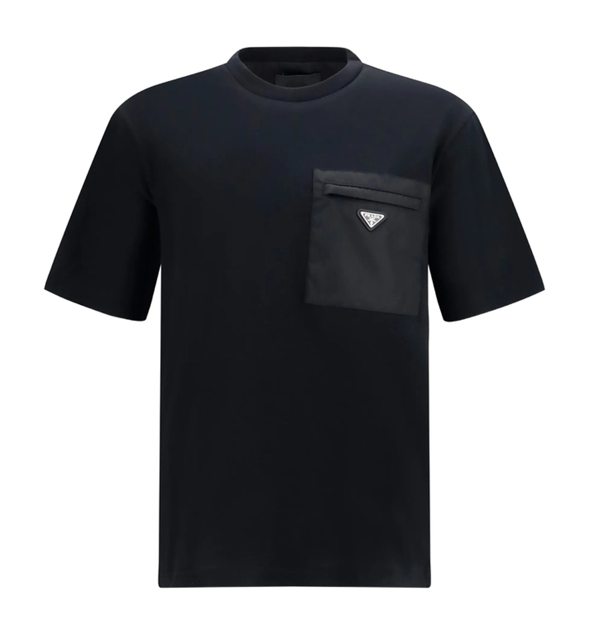 Re-Nylon and jersey T-shirt