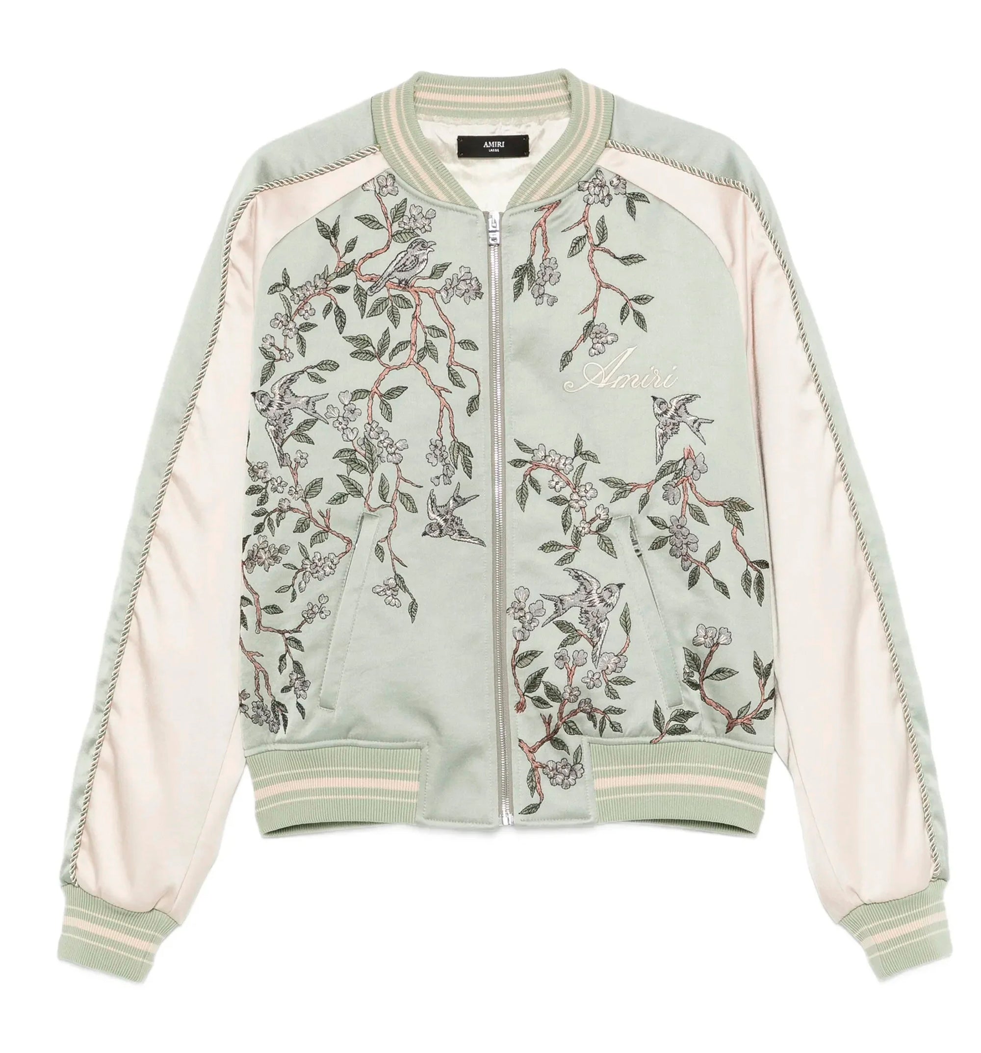 Amiri Floral-embroidered Bomber Jacket