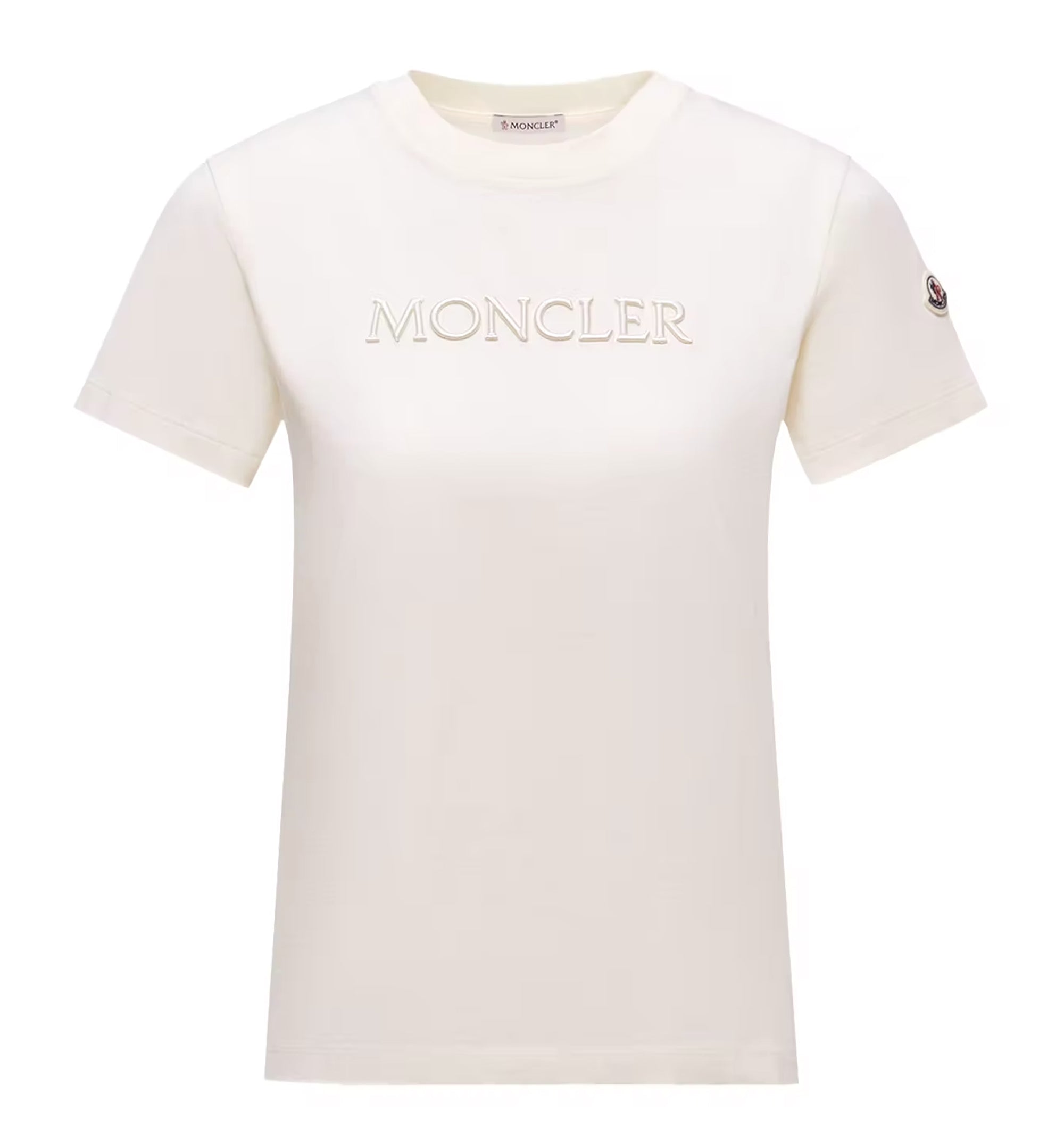 Embroidered Tonal Logo Cotton T-Shirt