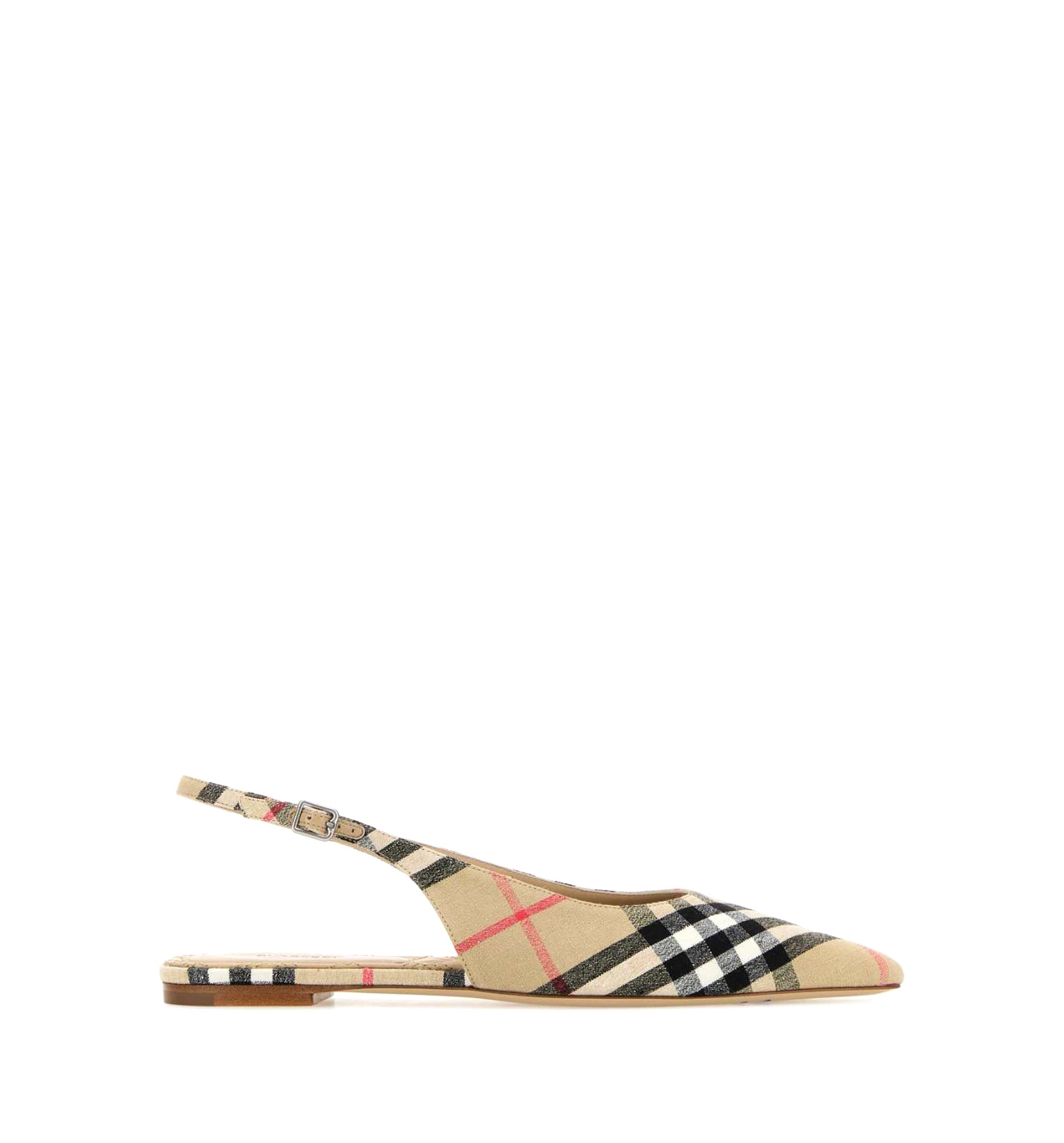 Check Dame Slingback Ballerinas