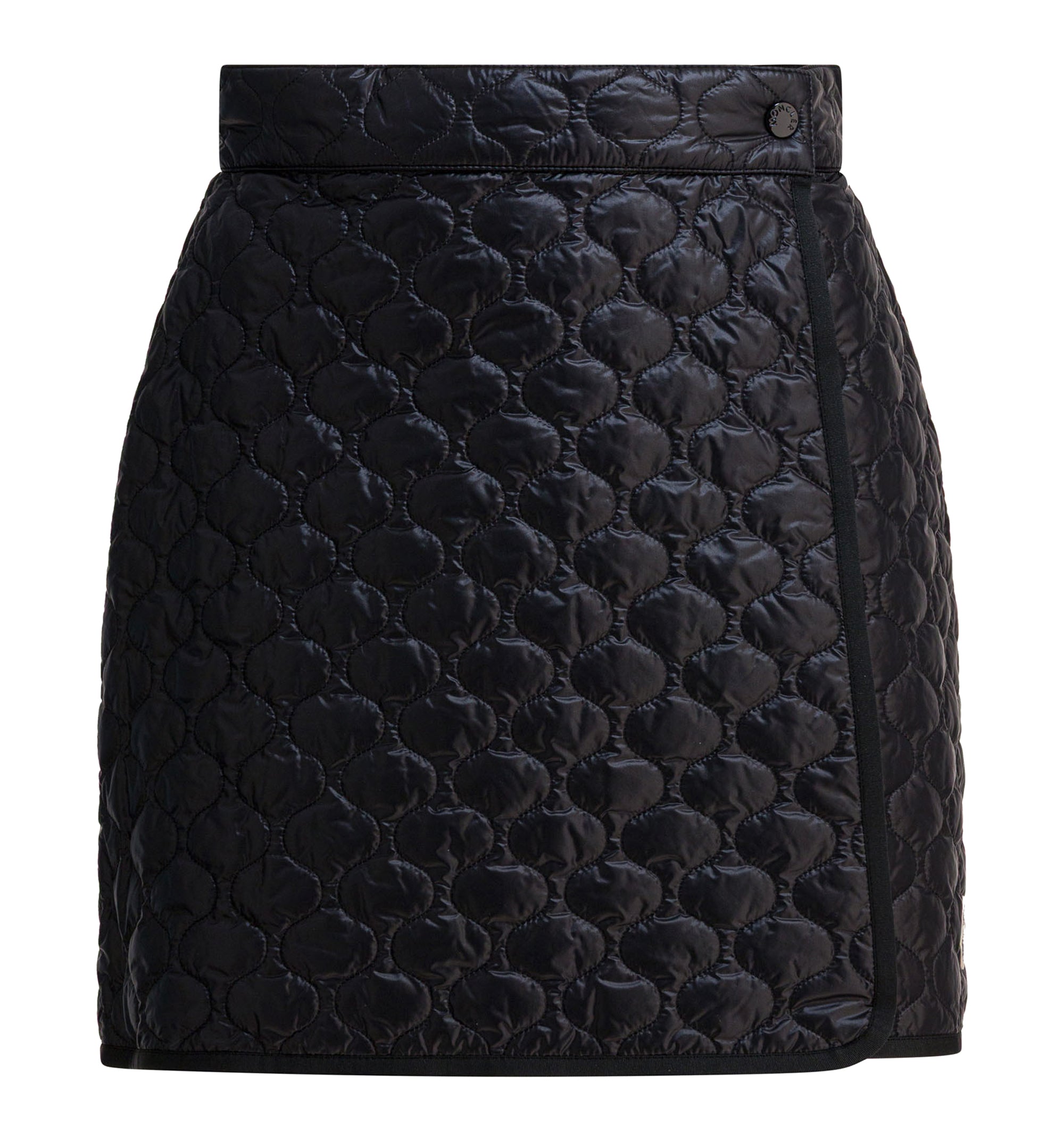 Square-Quilted Padded Mini Skirt