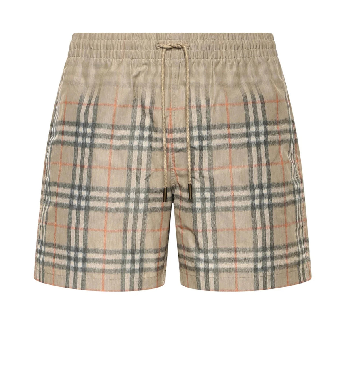 Gradient Check Swim Shorts