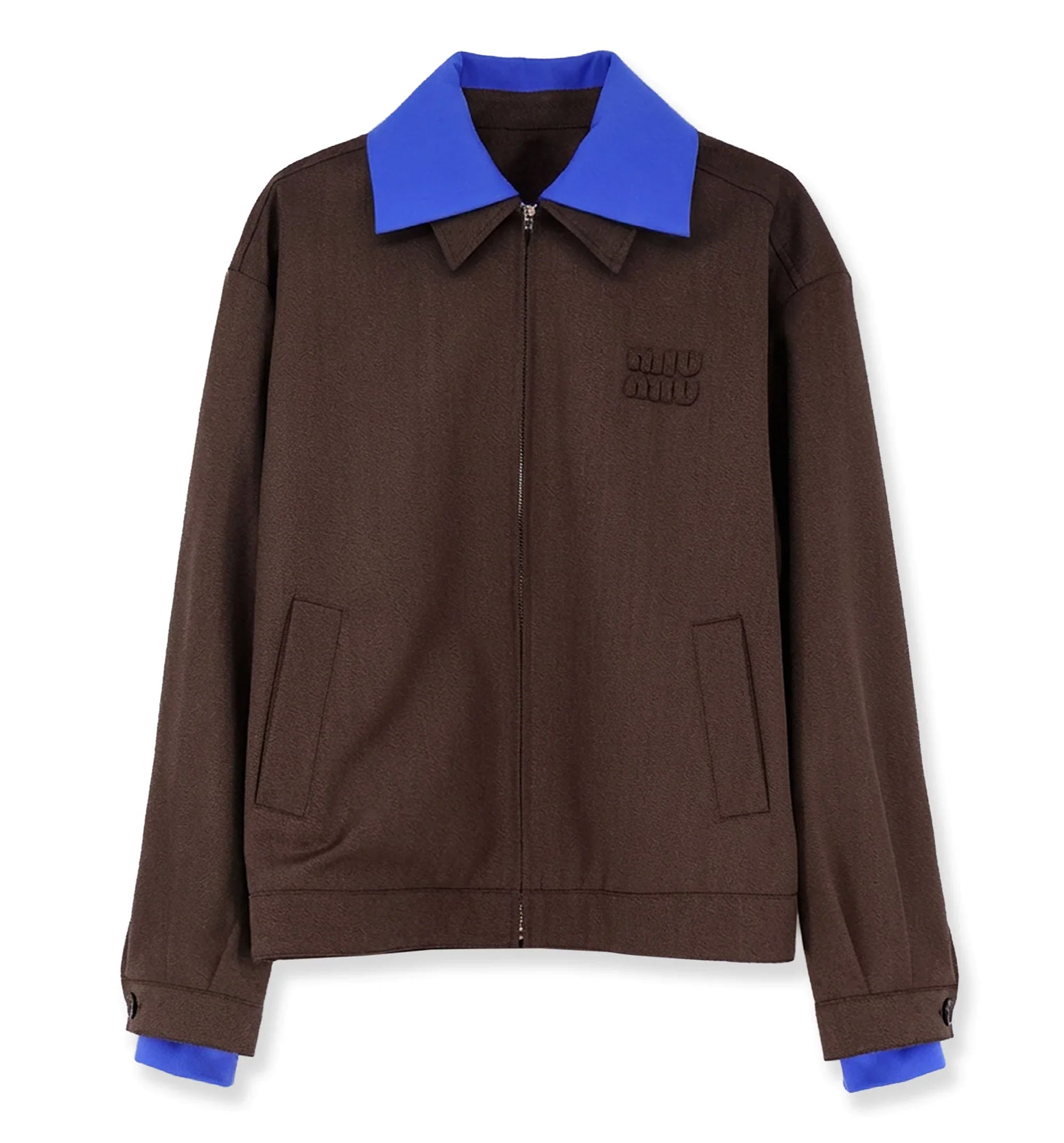 Virgin Wool Jacket With Logo Detail