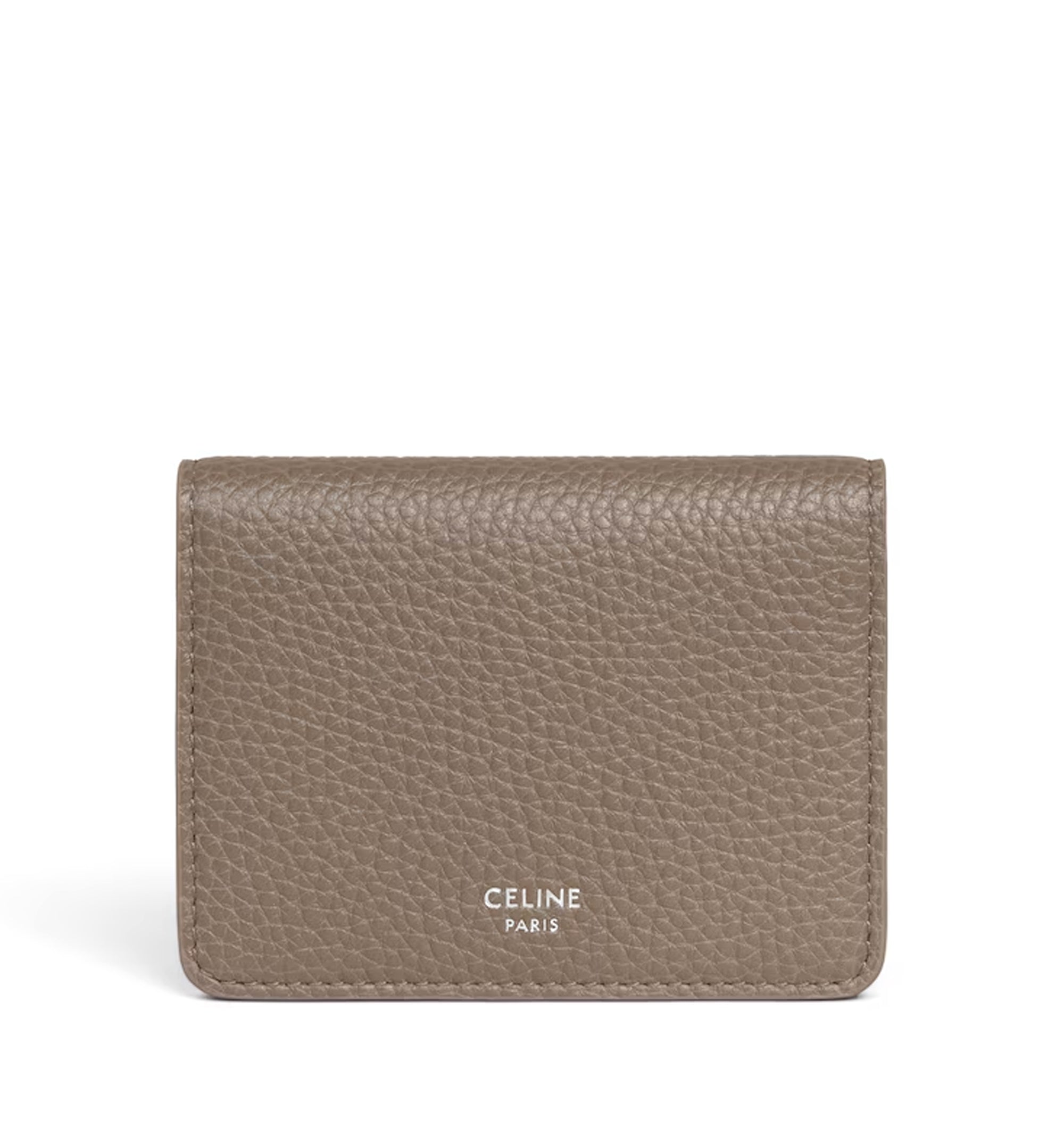 Bi-fold Card Holder In Grained Calfskin