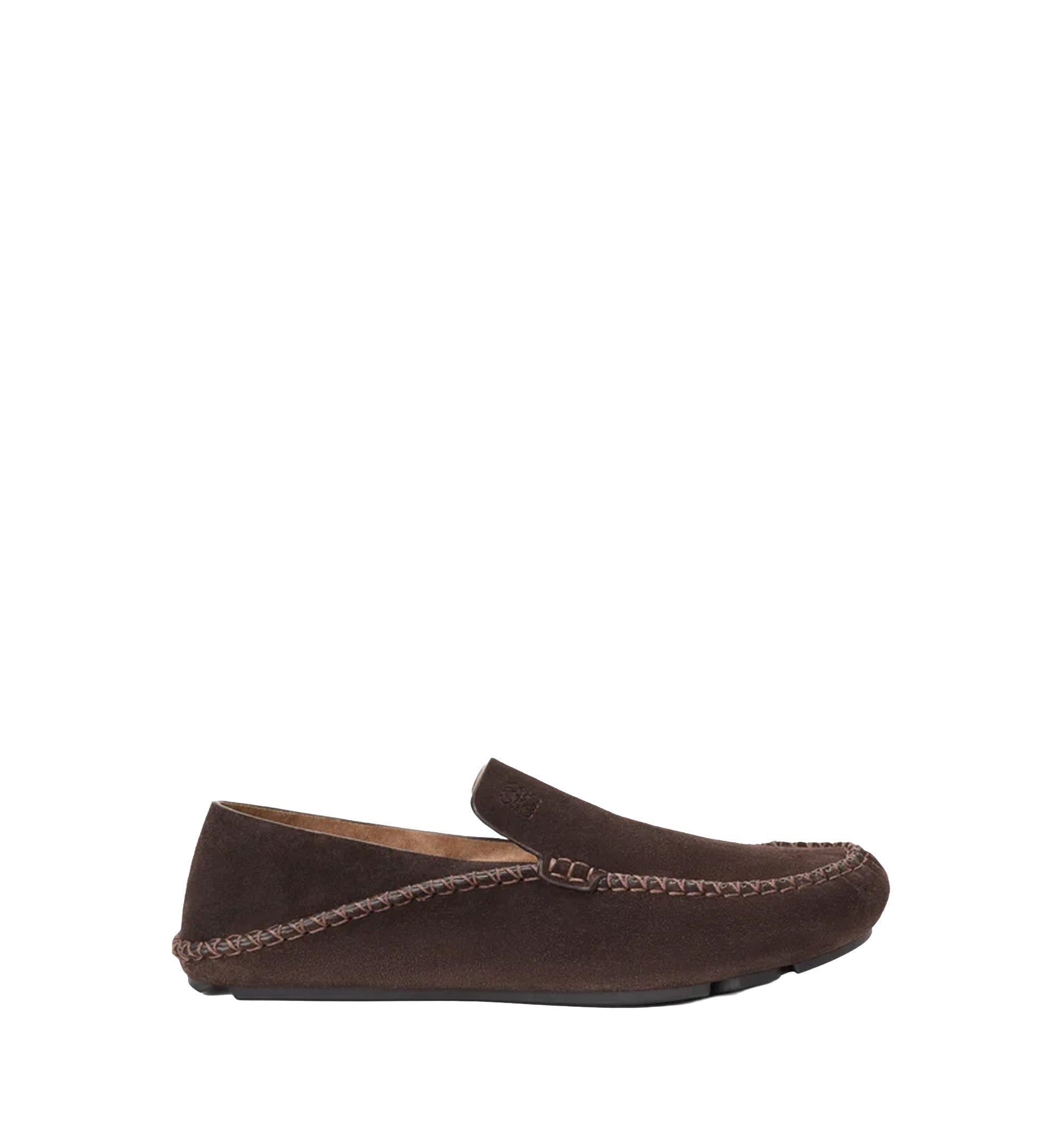Rambla Driving Loafer in Suede Calfskin