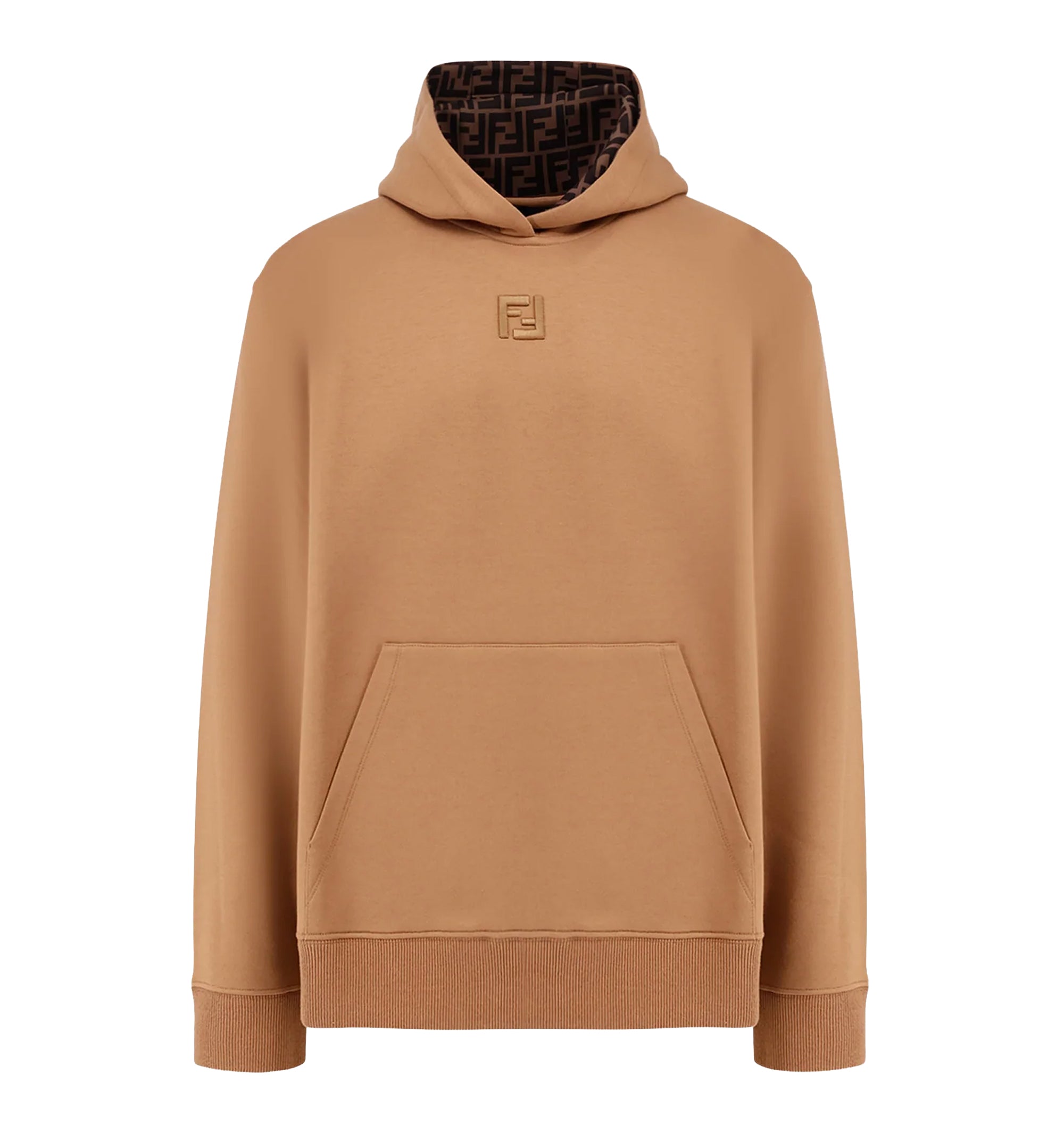 Cotton Hoodie With FF Lining