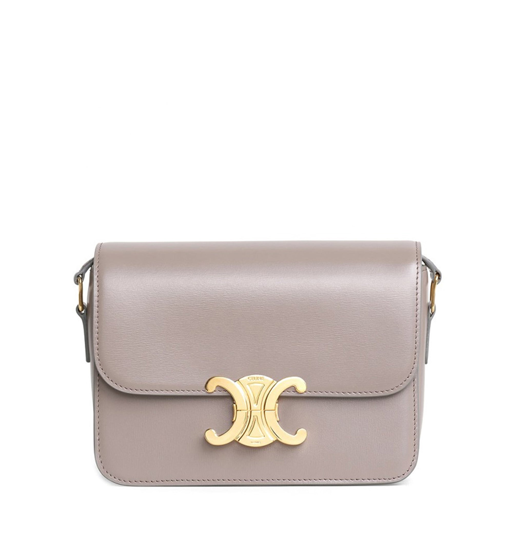 Teen Triomphe Bag In Shiny Calfskin