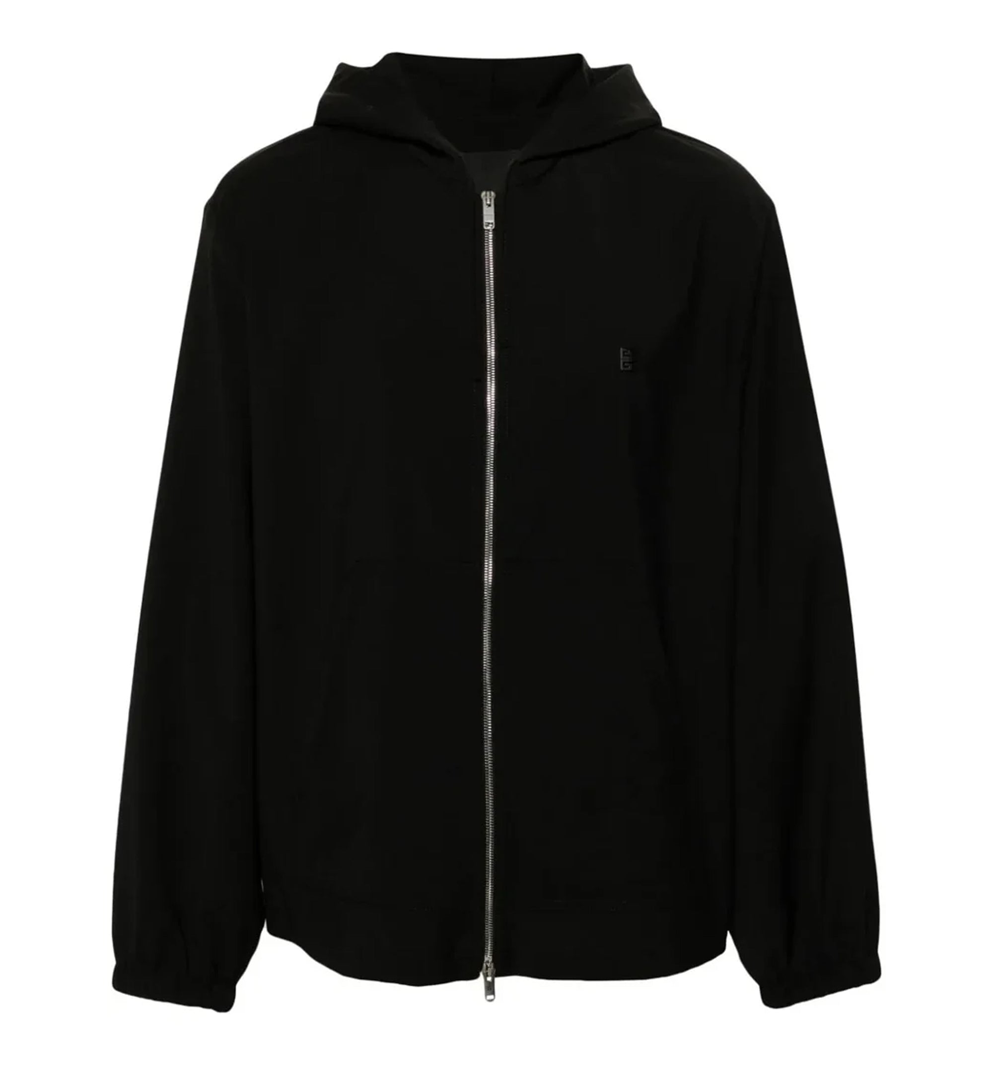 Zipped Hoodie In Wool With 4G Detail