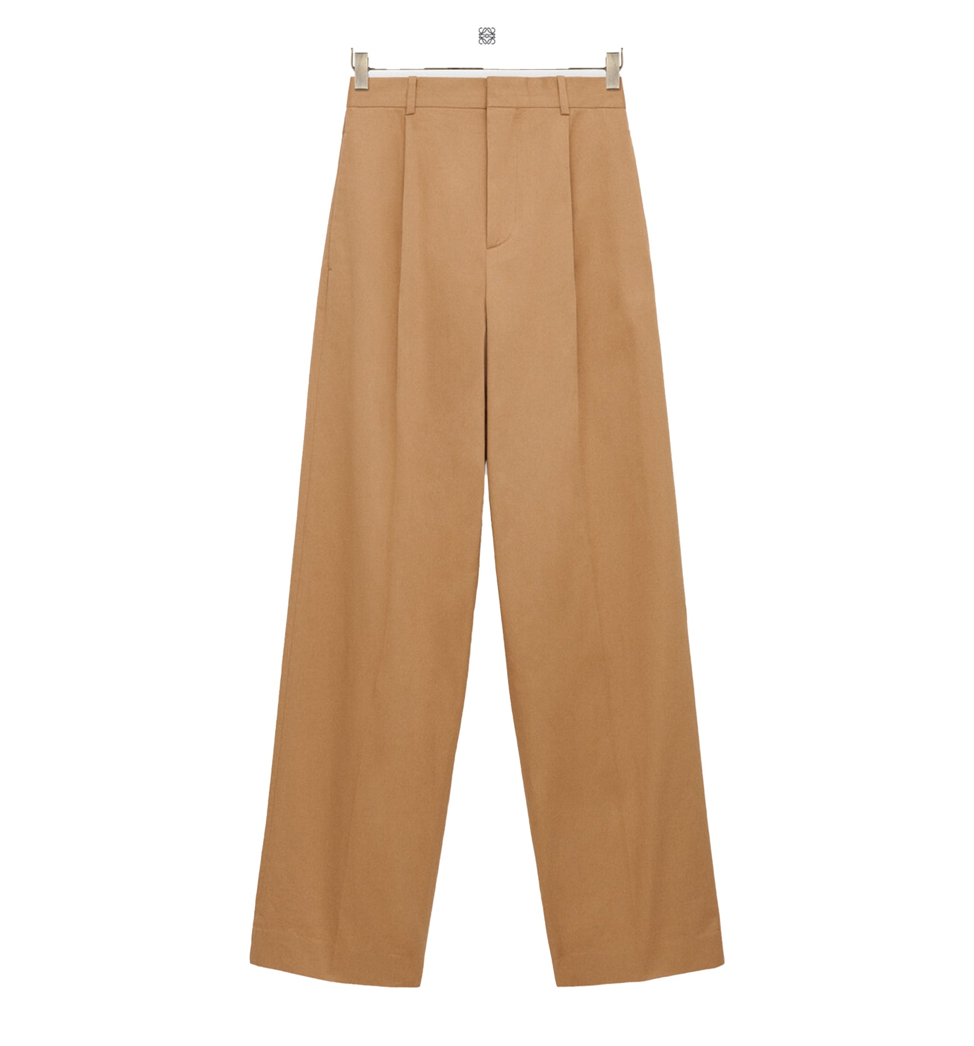 Wide Leg Trousers In Cotton