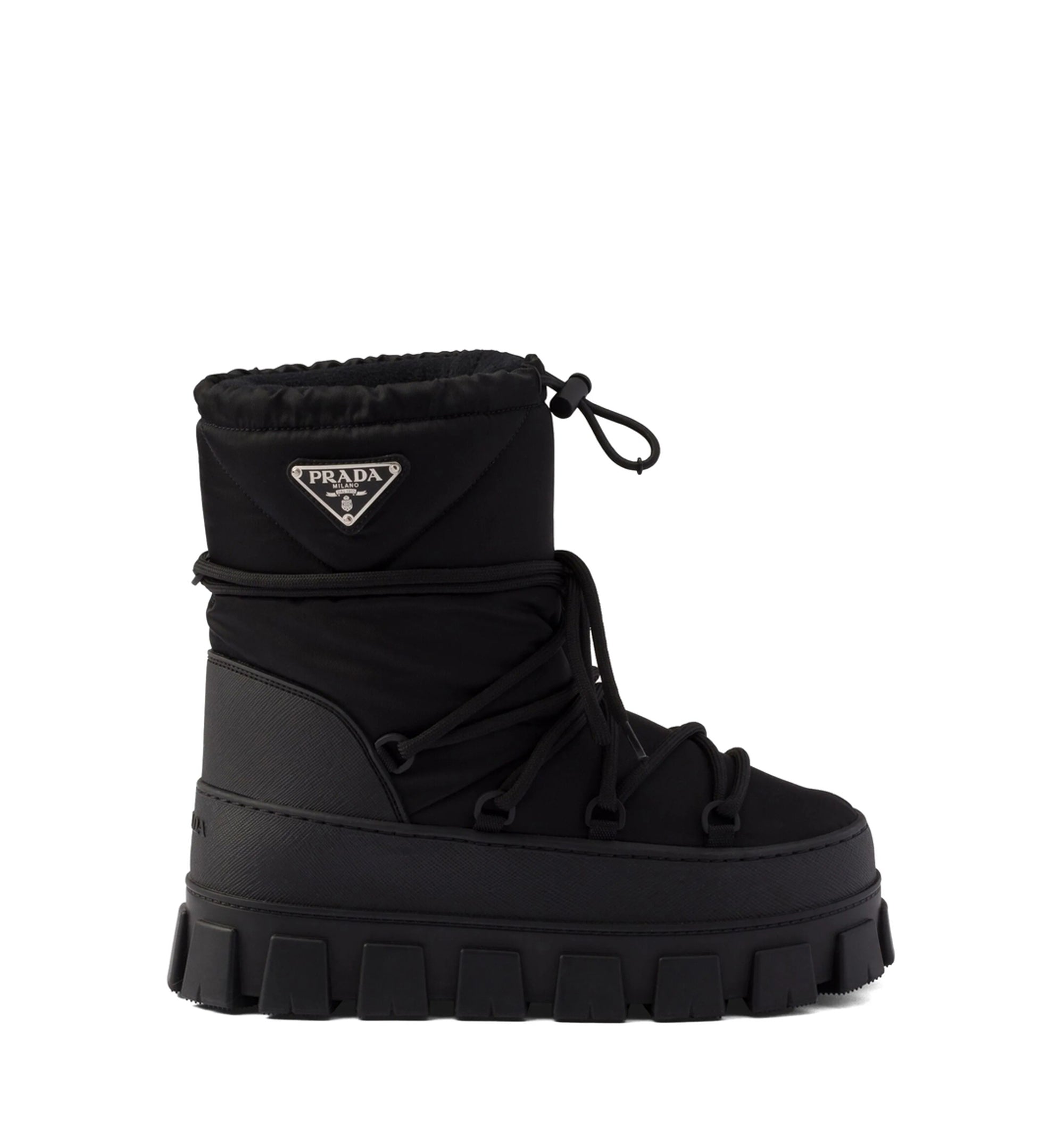 Re-Nylon gabardine après-ski boots