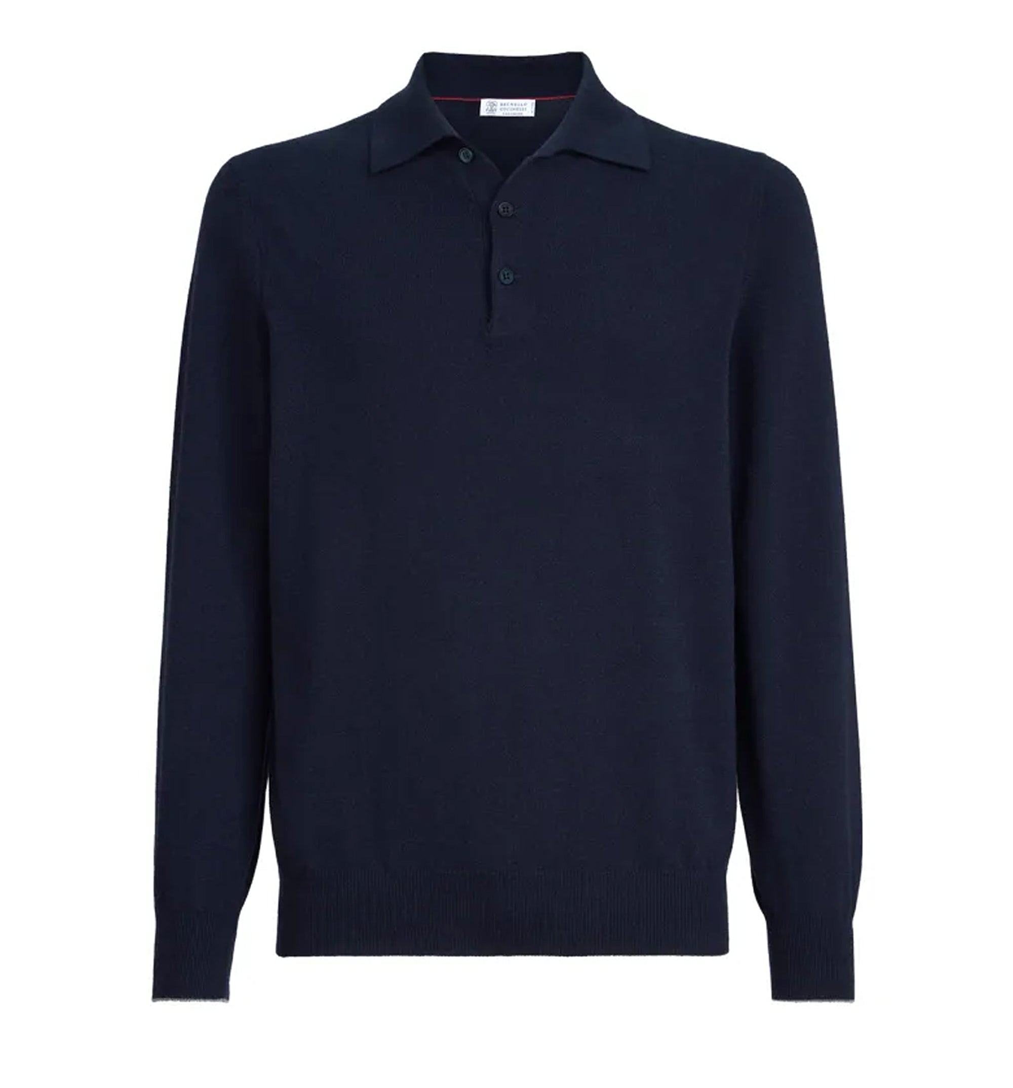Cashmere knit polo shirt