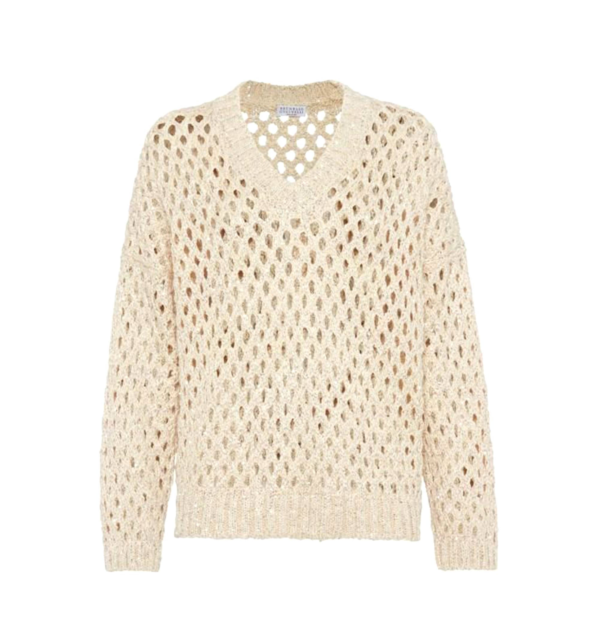 Silk and Linen Dazzling Net Sweater