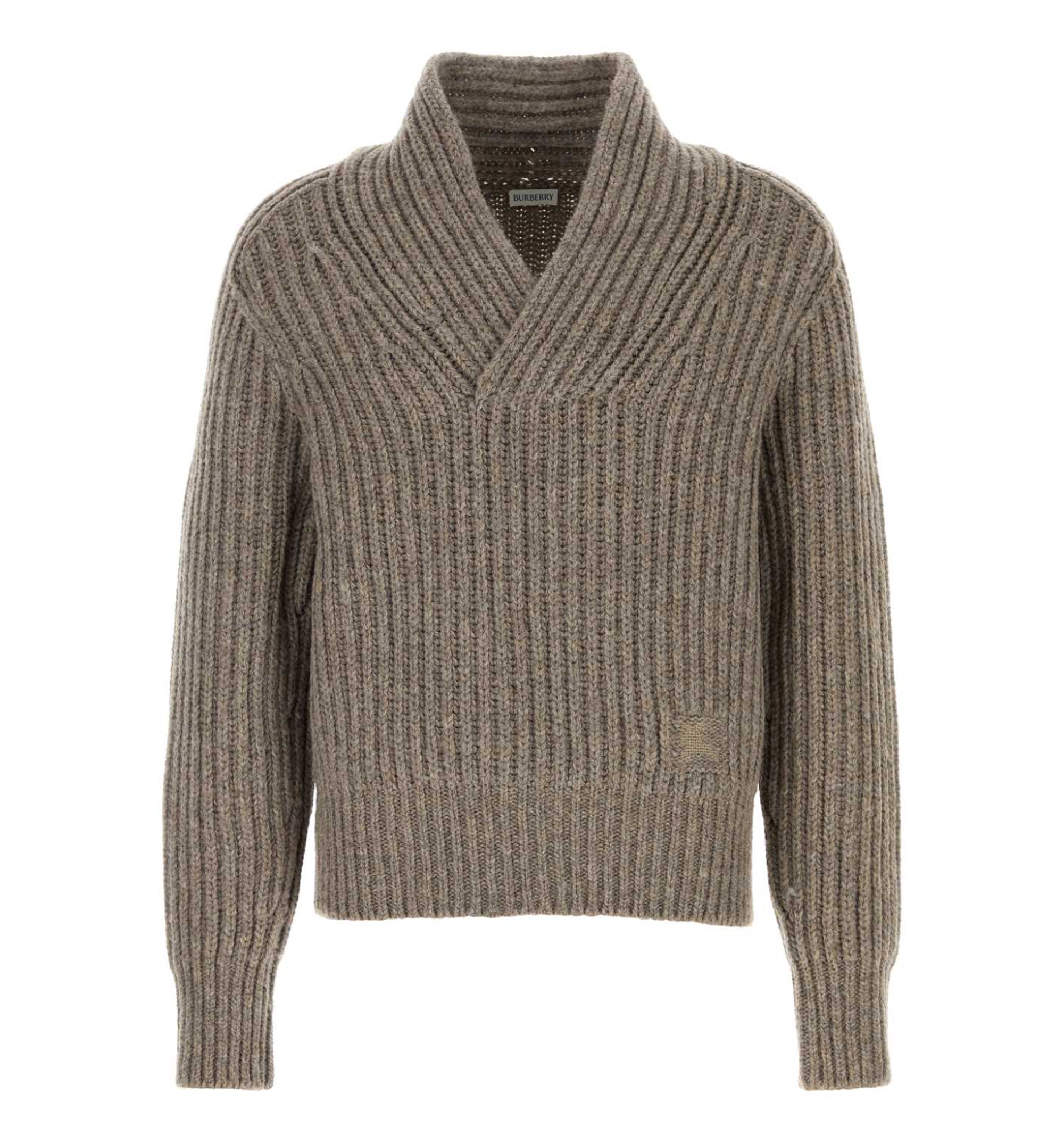 Shawl Collar Wool Sweater