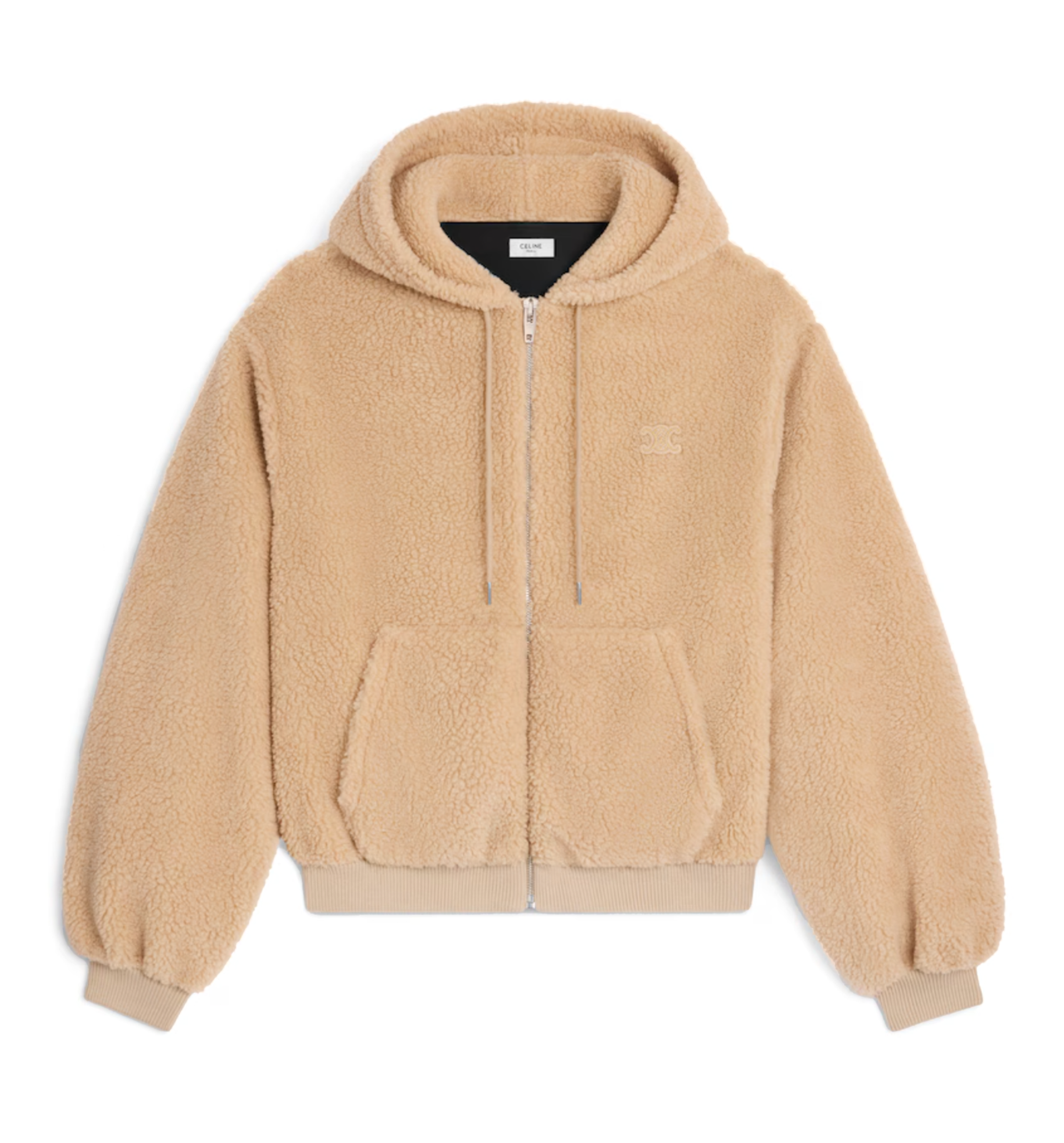 Hooded jacket in polar fleece