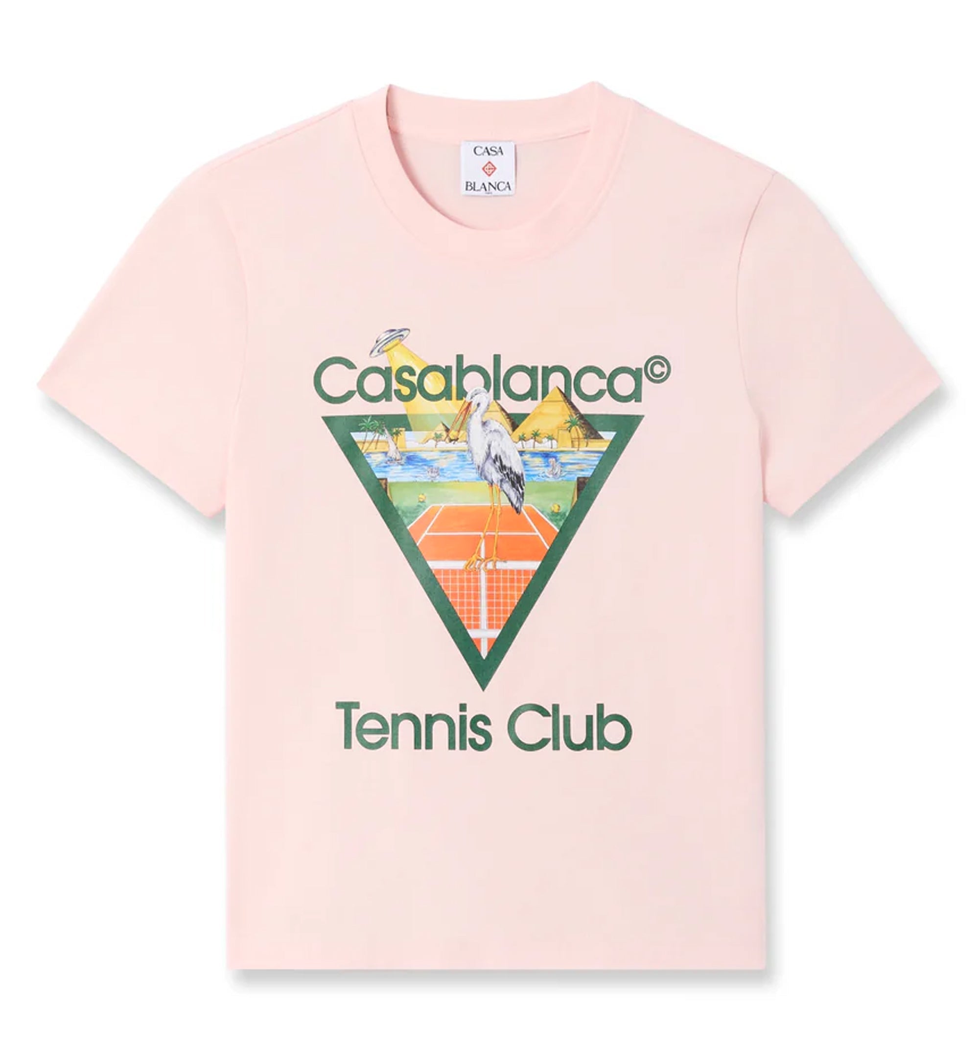 Pink Tennis Club Icon Pyramid Abduction Fitted Short Sleeve T-Shirt