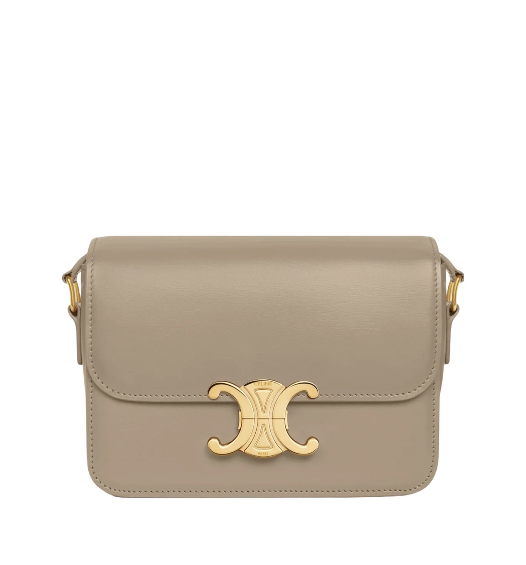 Teen Triomphe Bag In Shiny Calfskin