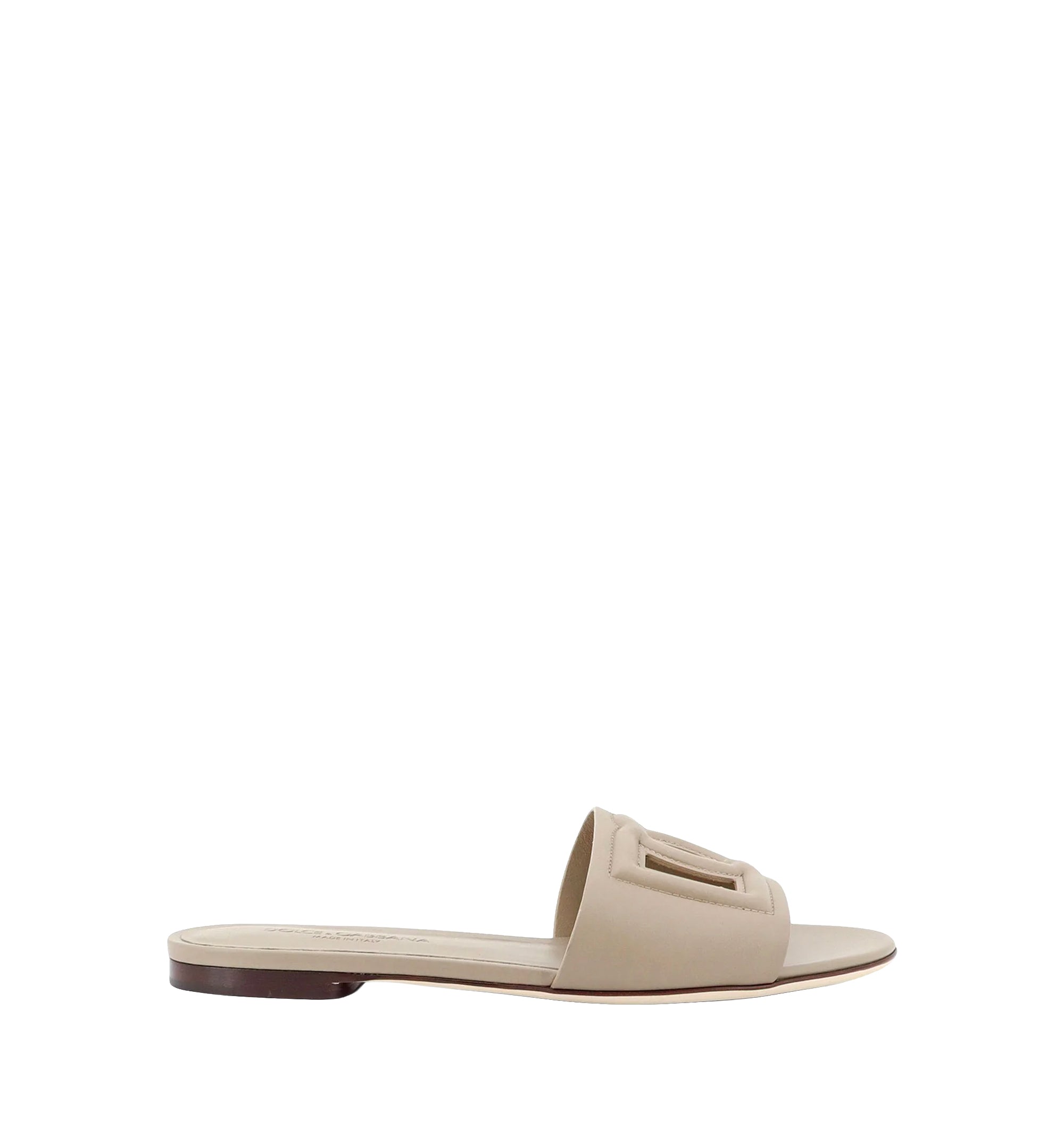 DG Logo Leather Sandals