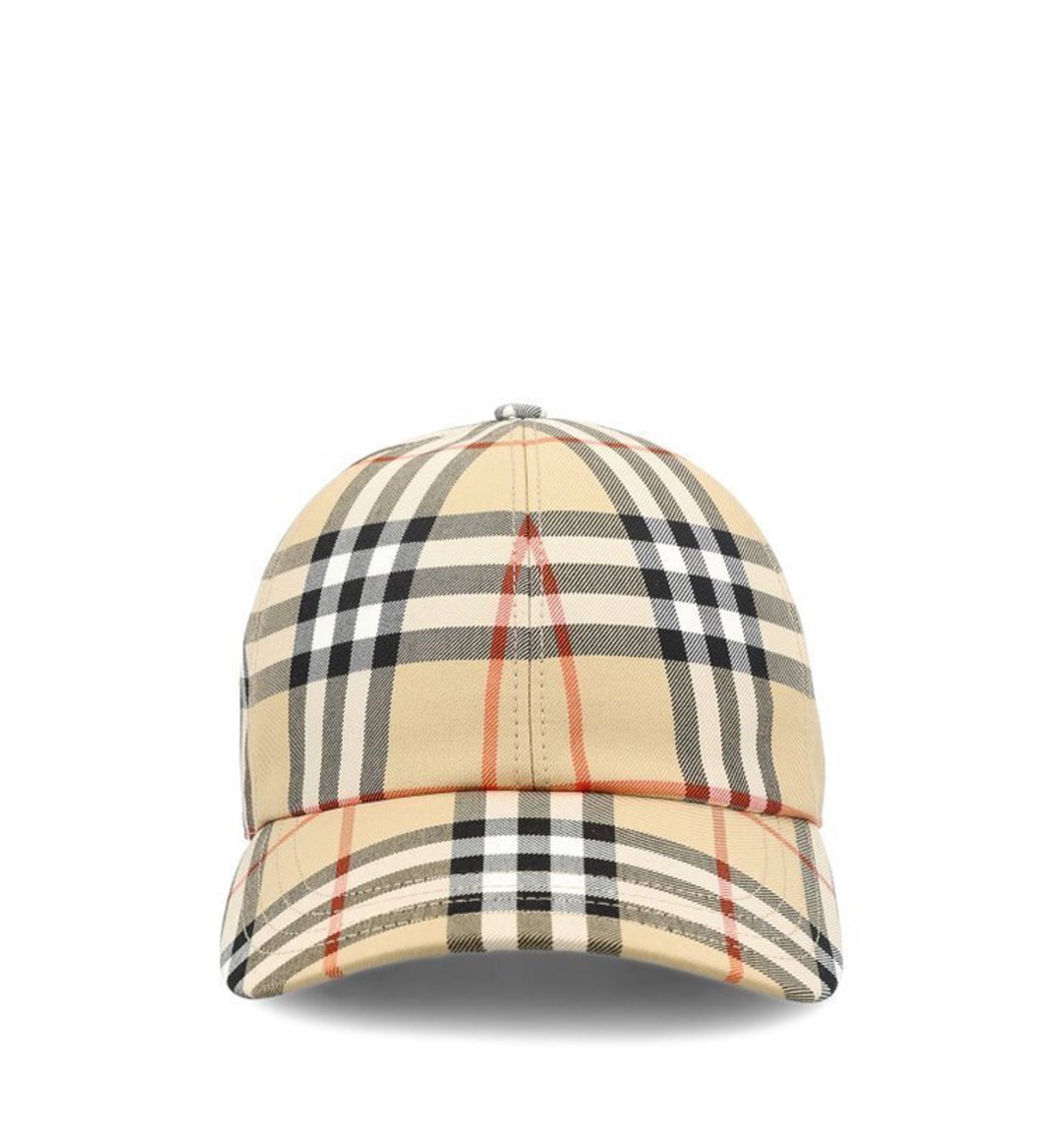 Check Cotton Baseball Cap