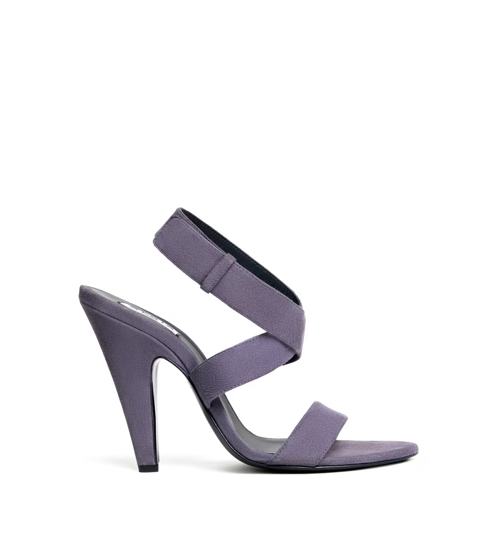 Suede heeled sandals
