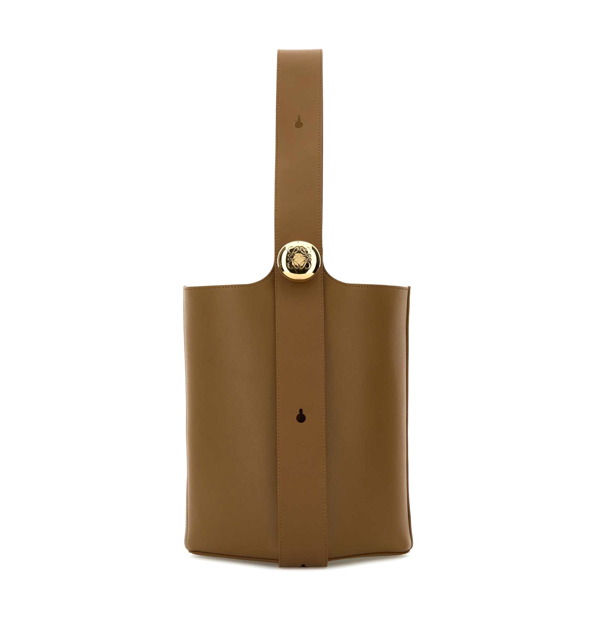 Medium Pebble Bucket In Smooth Calfskin
