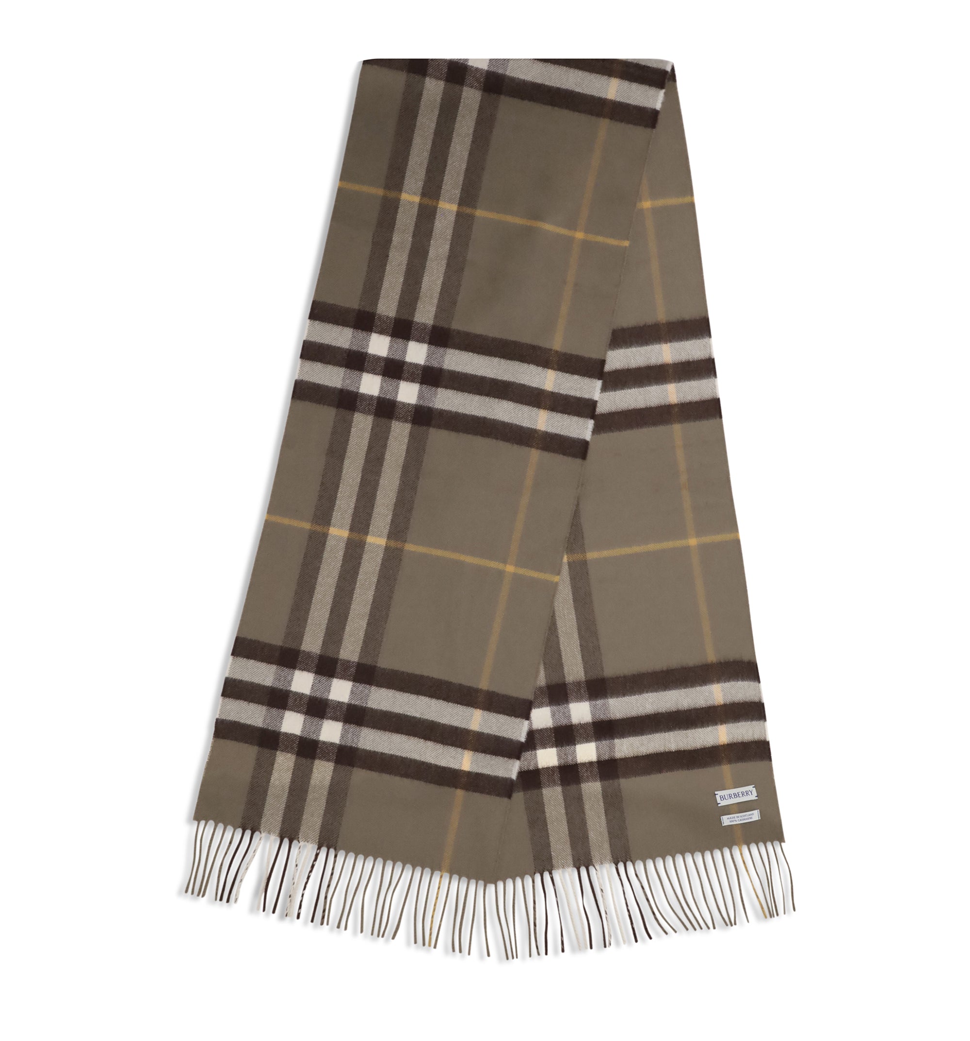 Check Cashmere Scarf