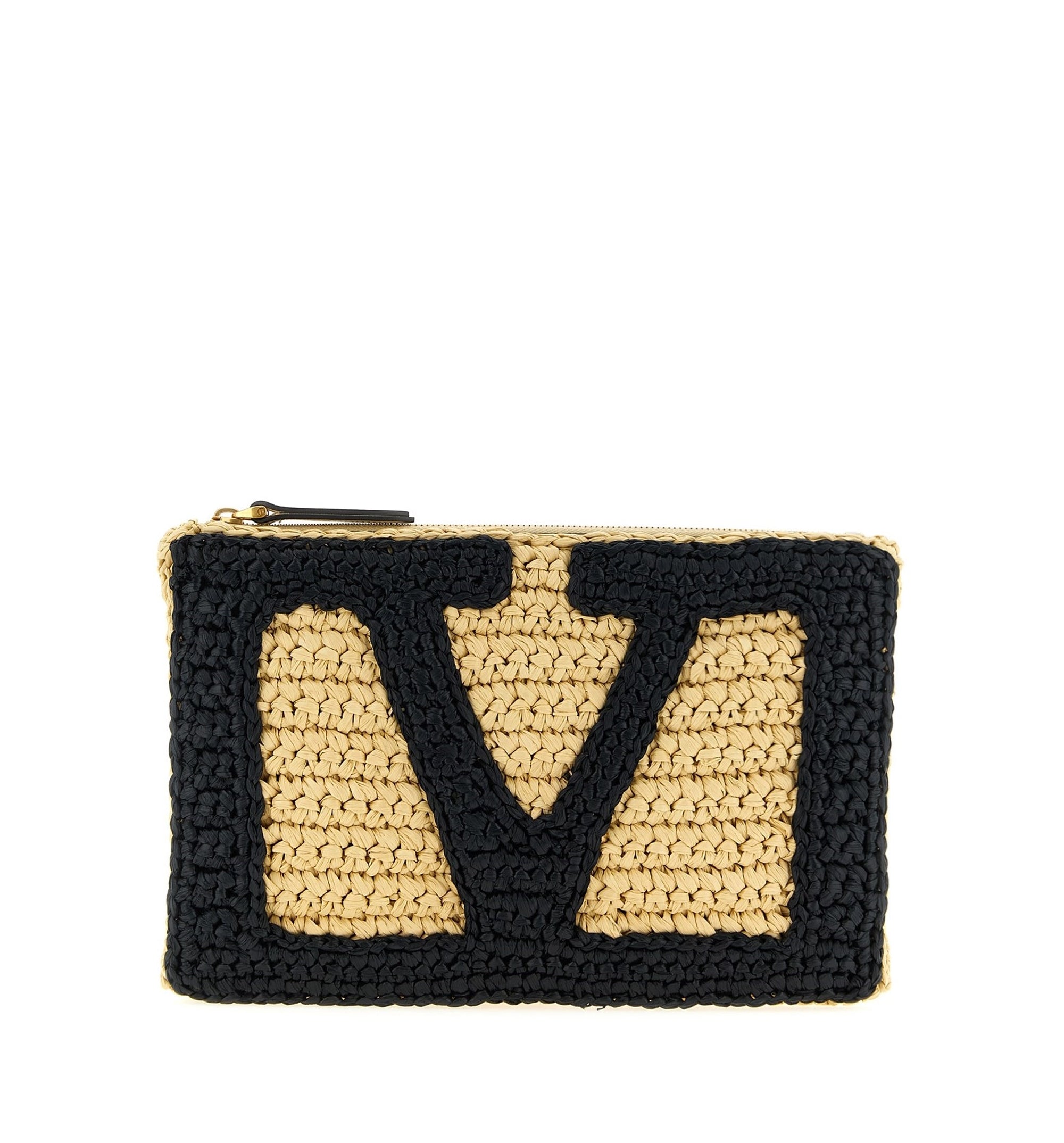 Viva Superstar Synthetic Raffia Pouch