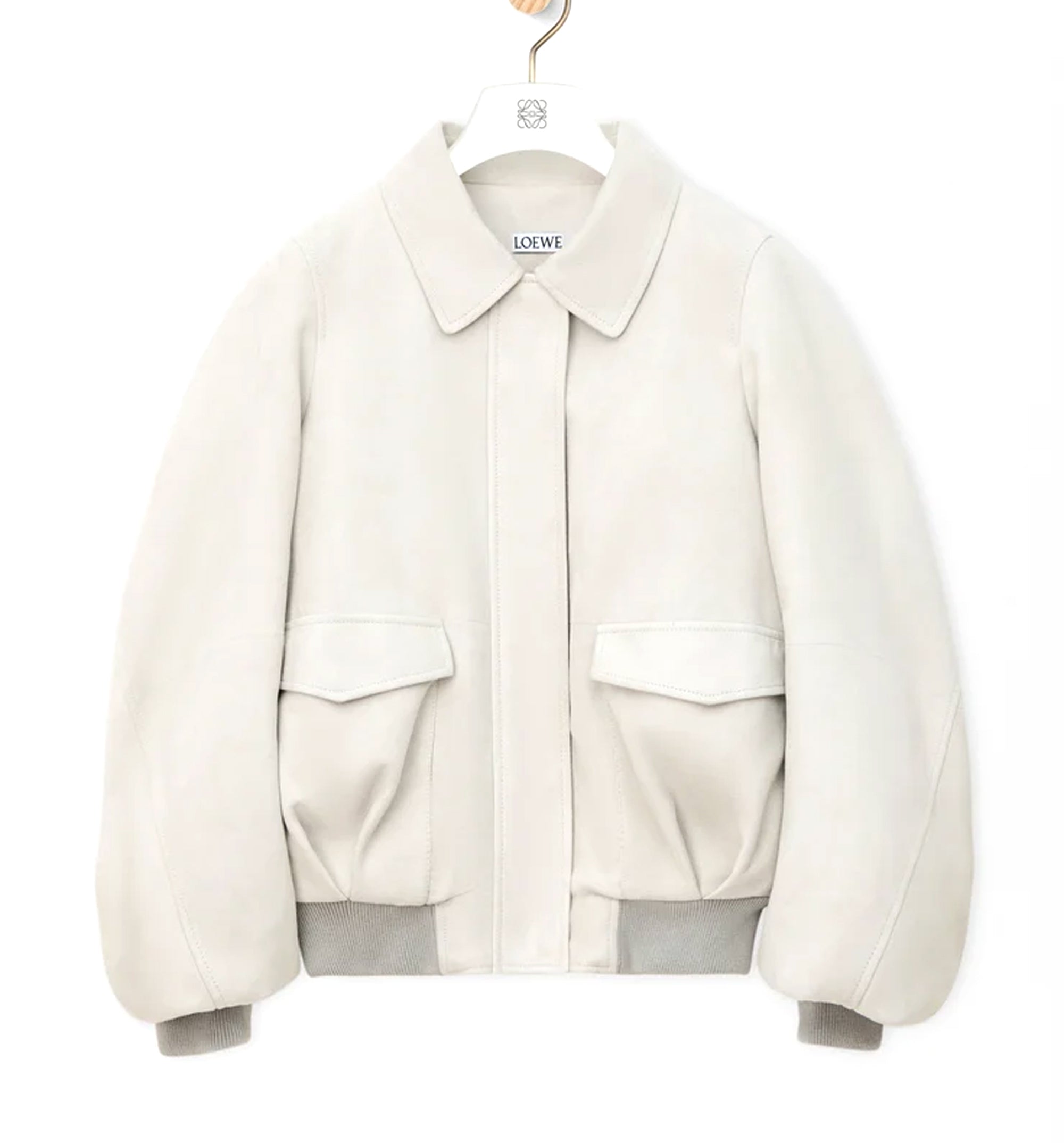 Bomber Jacket In Suede Goatskin