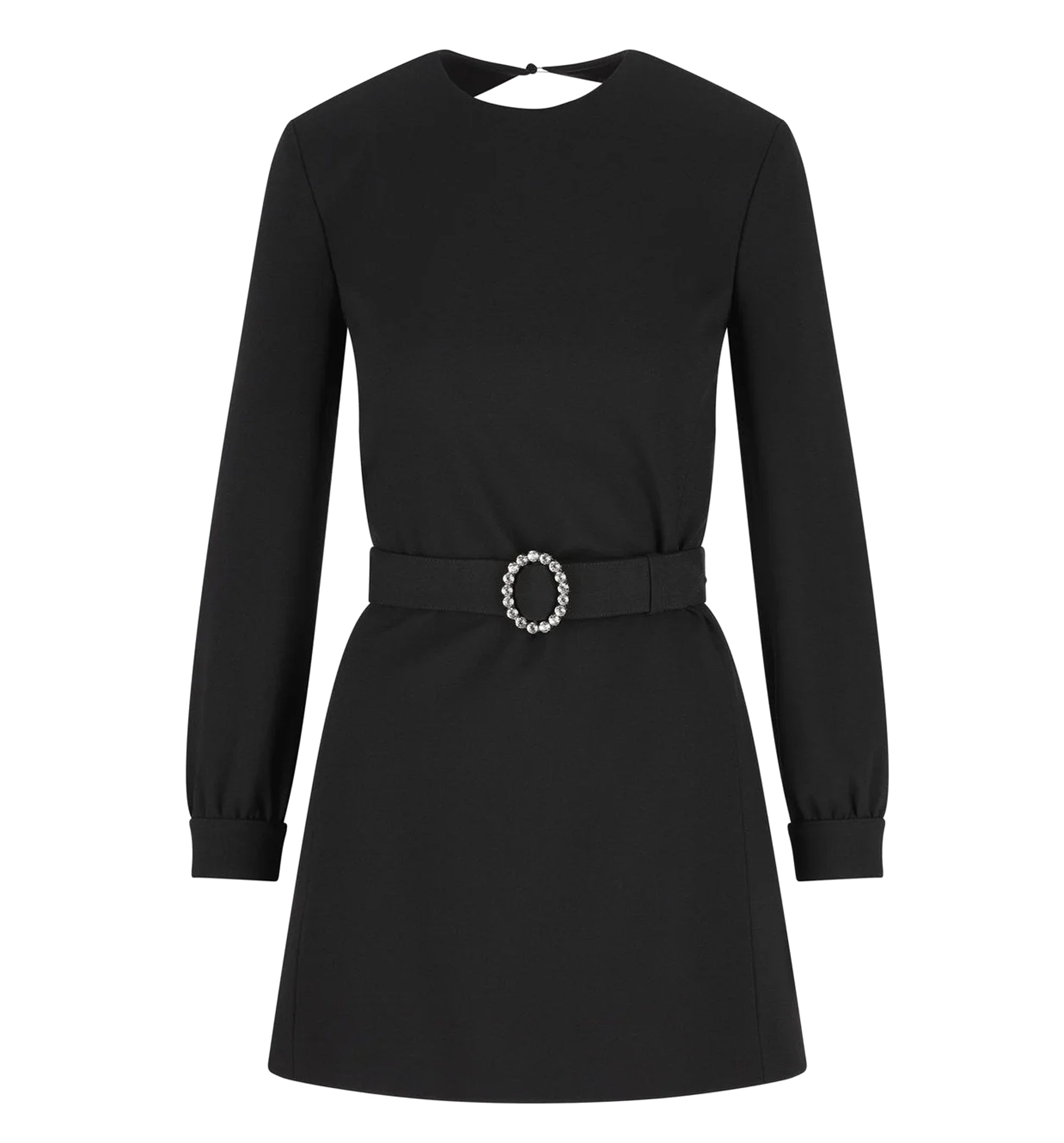 Backless Mini Dress in Sablé