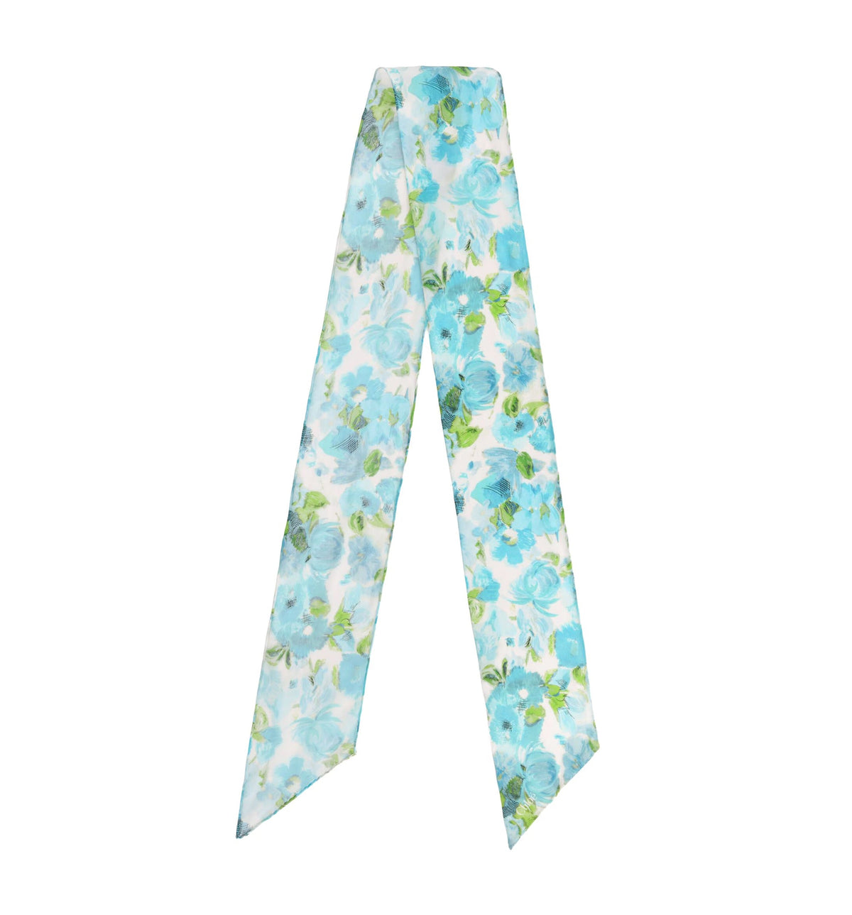 The Chloé Wild Flowers bandeau scarf in silk georgette