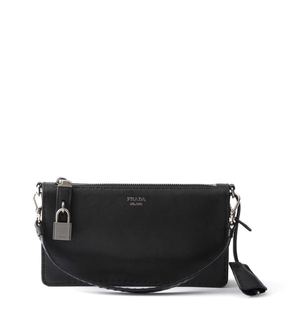 Antiqued leather pouch