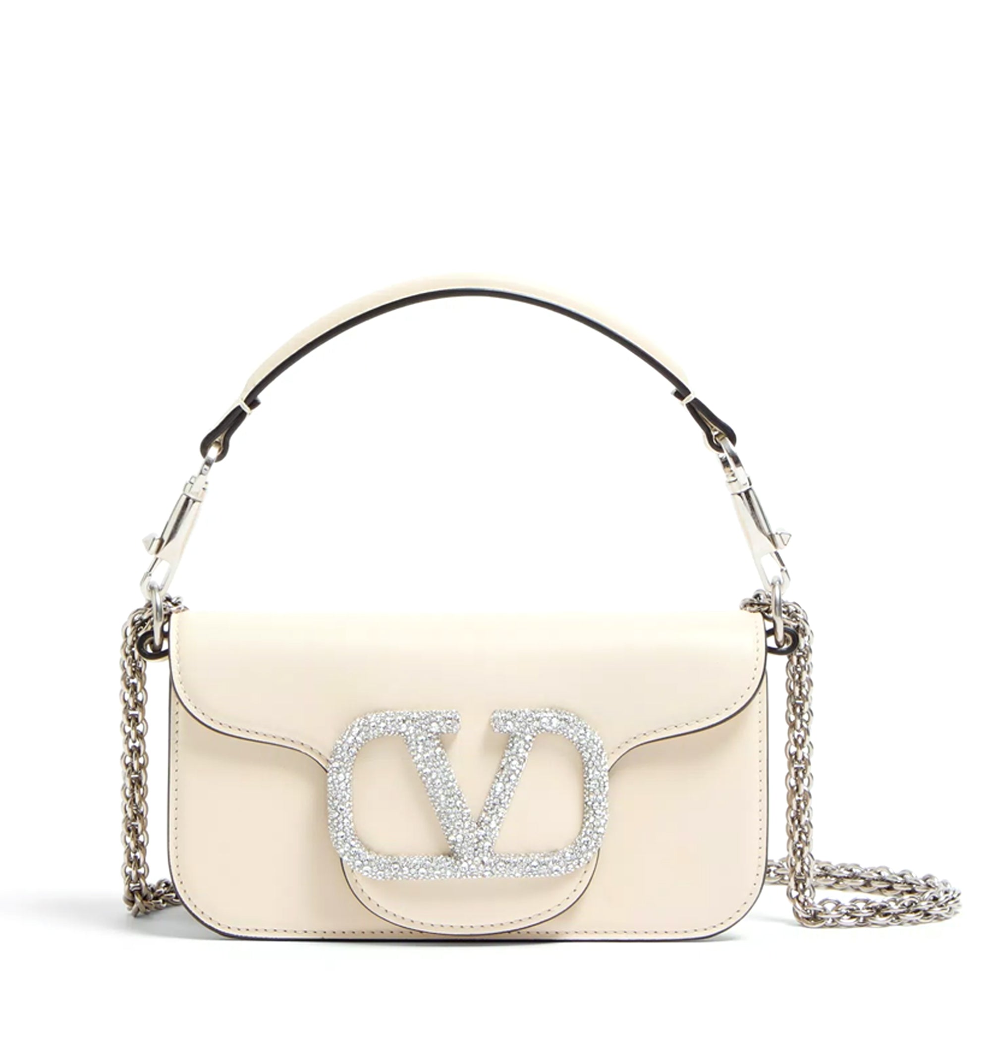 Valentino Garavani Locò Small Shoulder Bag With Jewel Logo