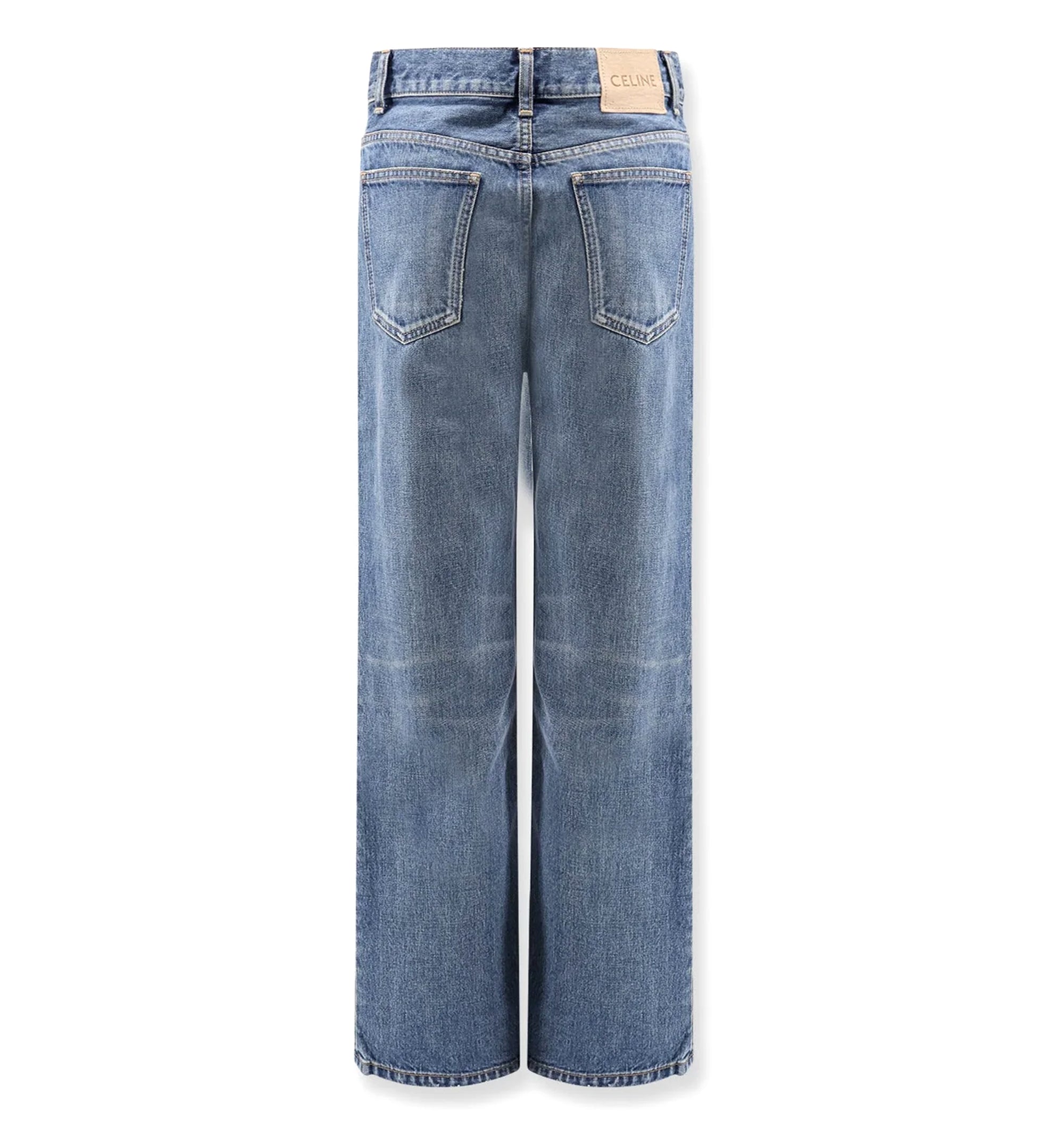 Bootcut Jeans In Washed Cotton