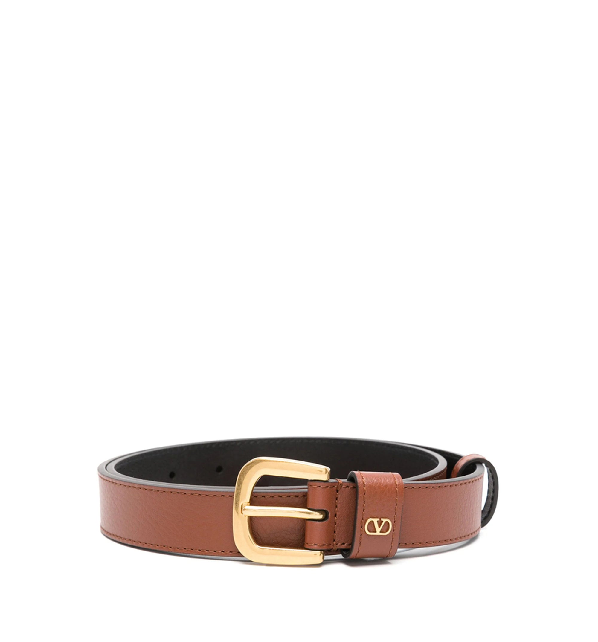 VLogo Signature Belt In Shiny Calfskin 25 Mm