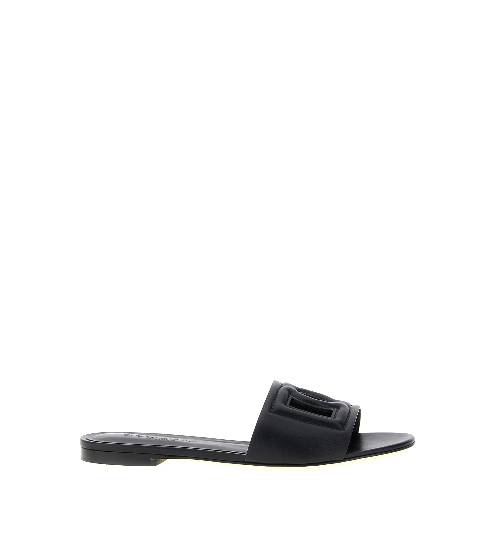 Calfskin Slides with DG Millennials Logo