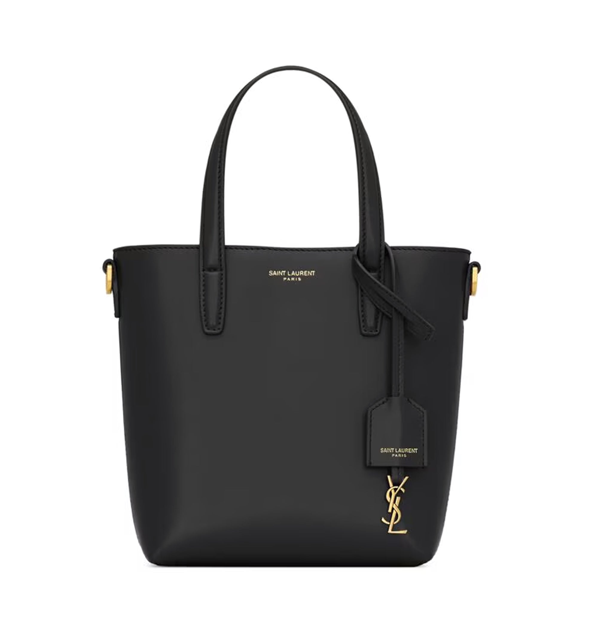 Mini Shopping Tote in Box Leather