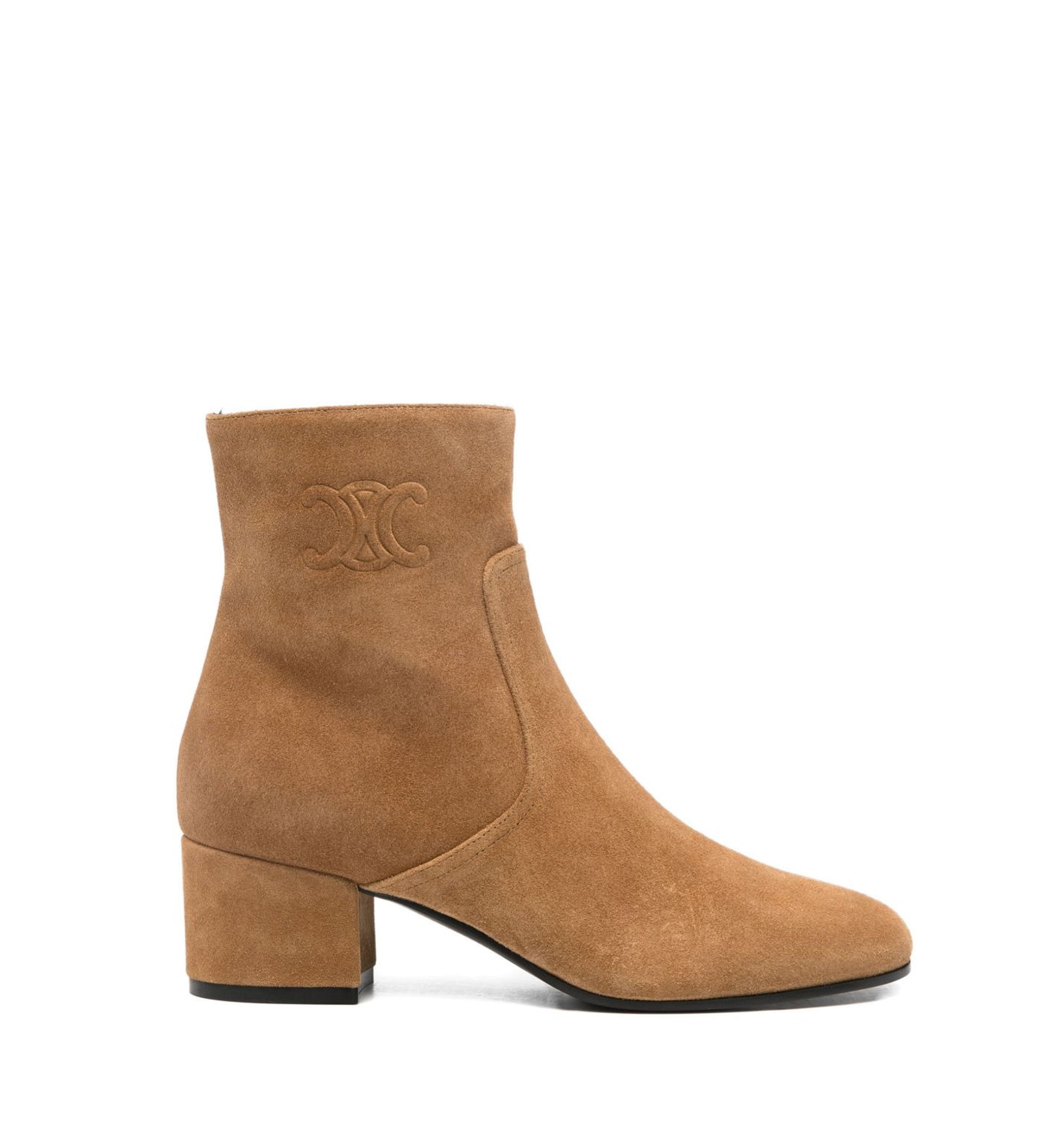 Triomphe Suede Ankle Boots