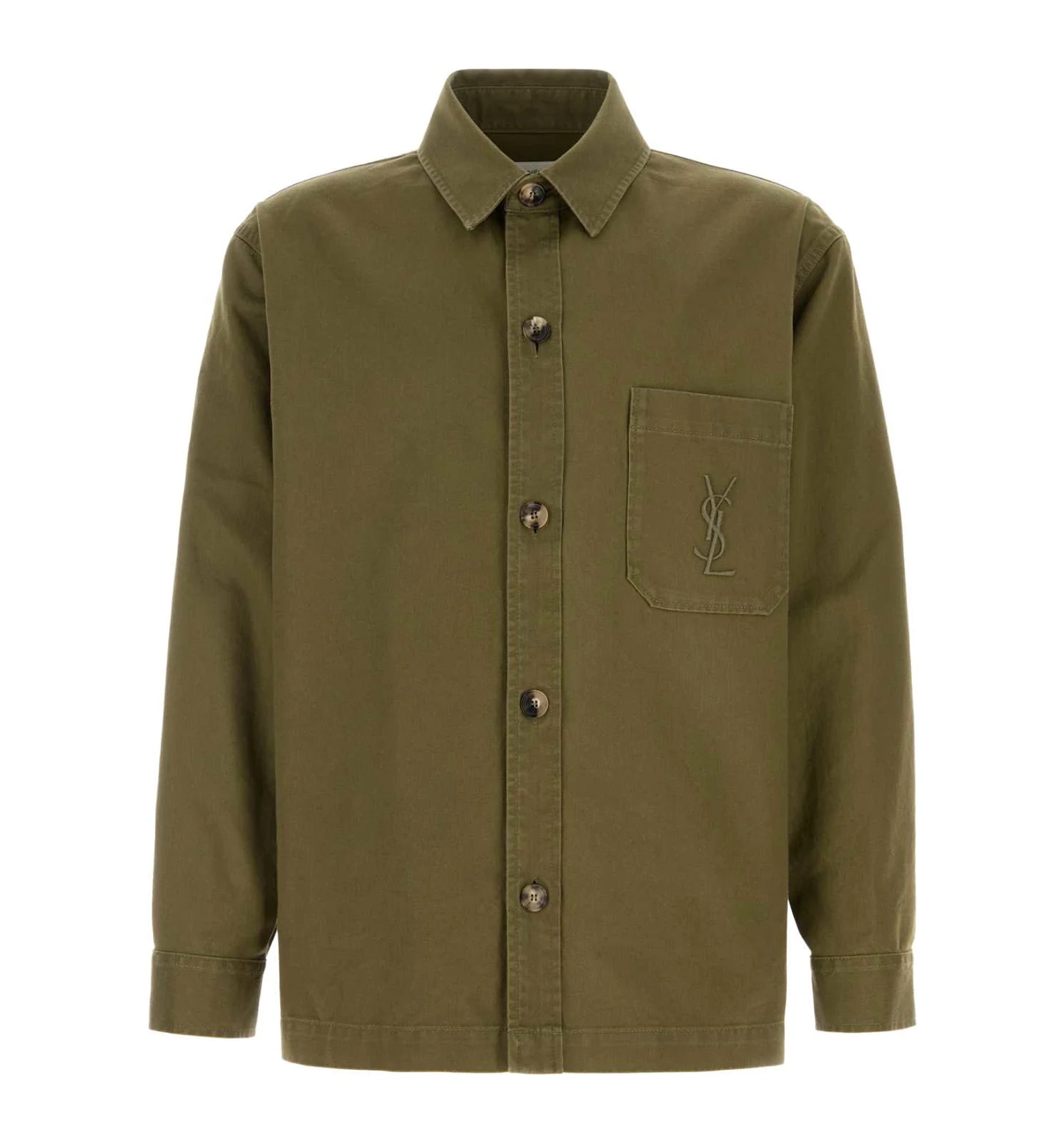 Cassandre Overshirt In Cotton Linen Gabardine